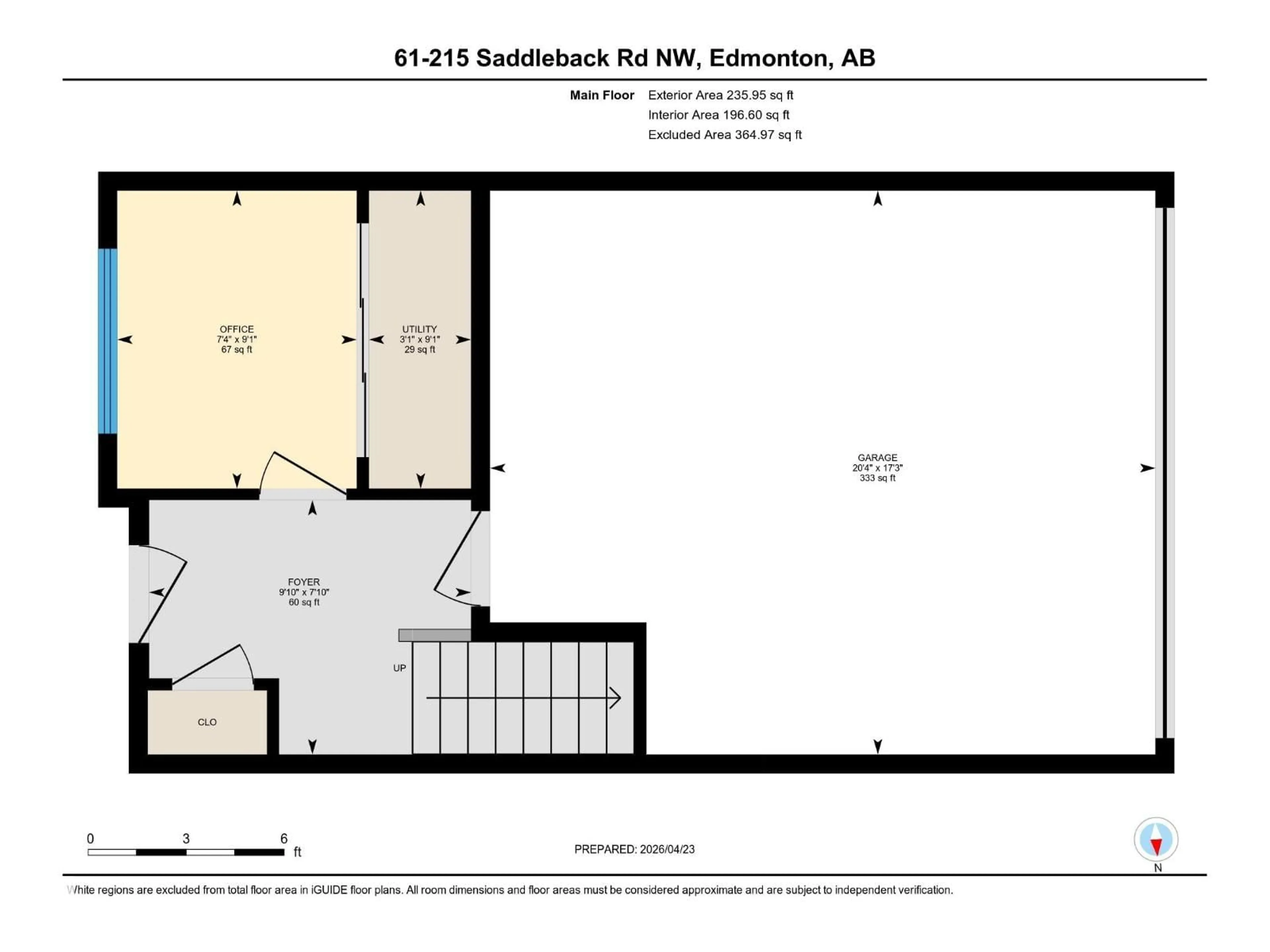Floor plan for 215 - 61 SADDLEBACK RD, Edmonton Alberta T6J5T6