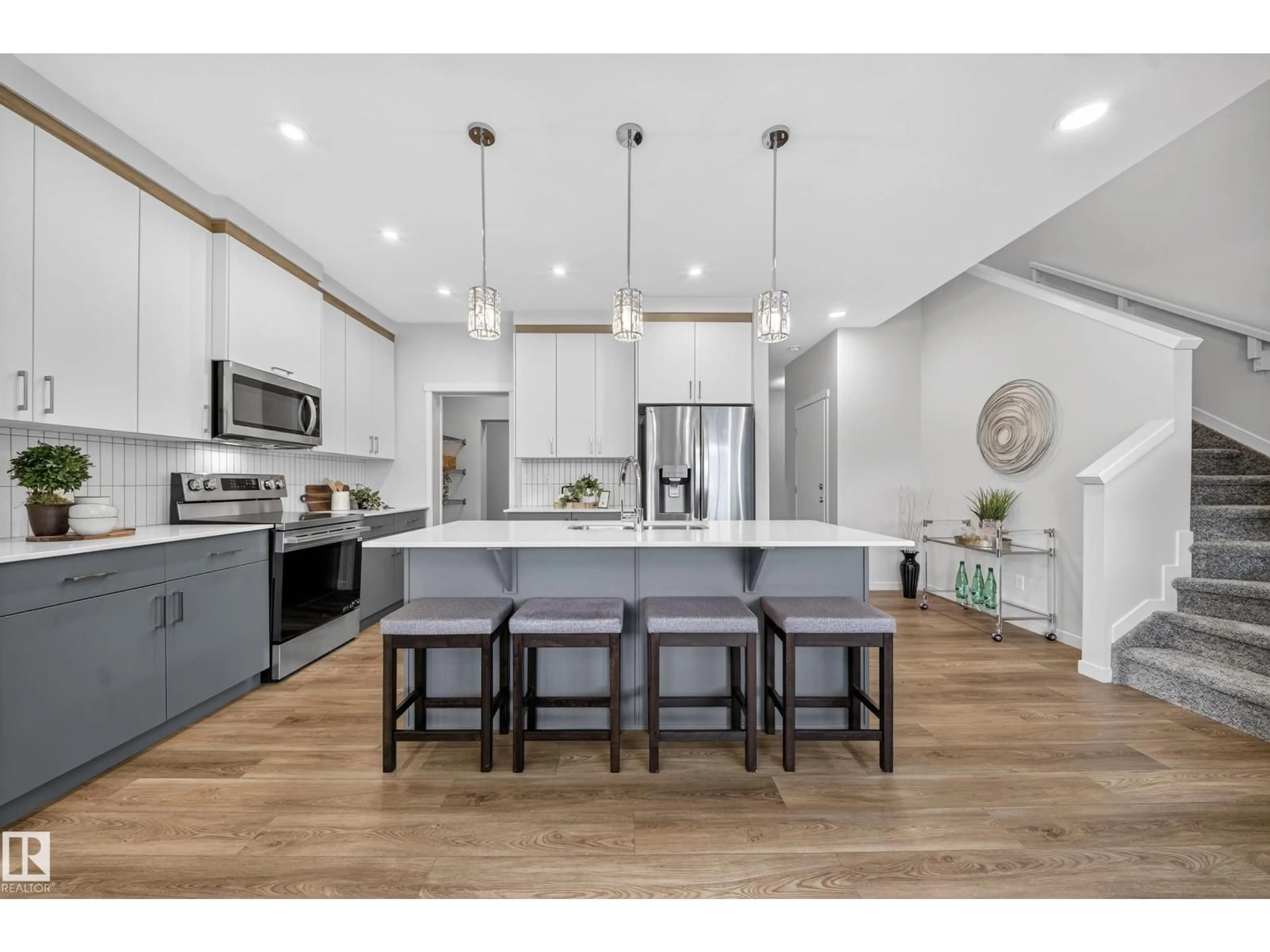 Open concept kitchen, unknown for NW - 20723 24 AV, Edmonton Alberta T6M2C4