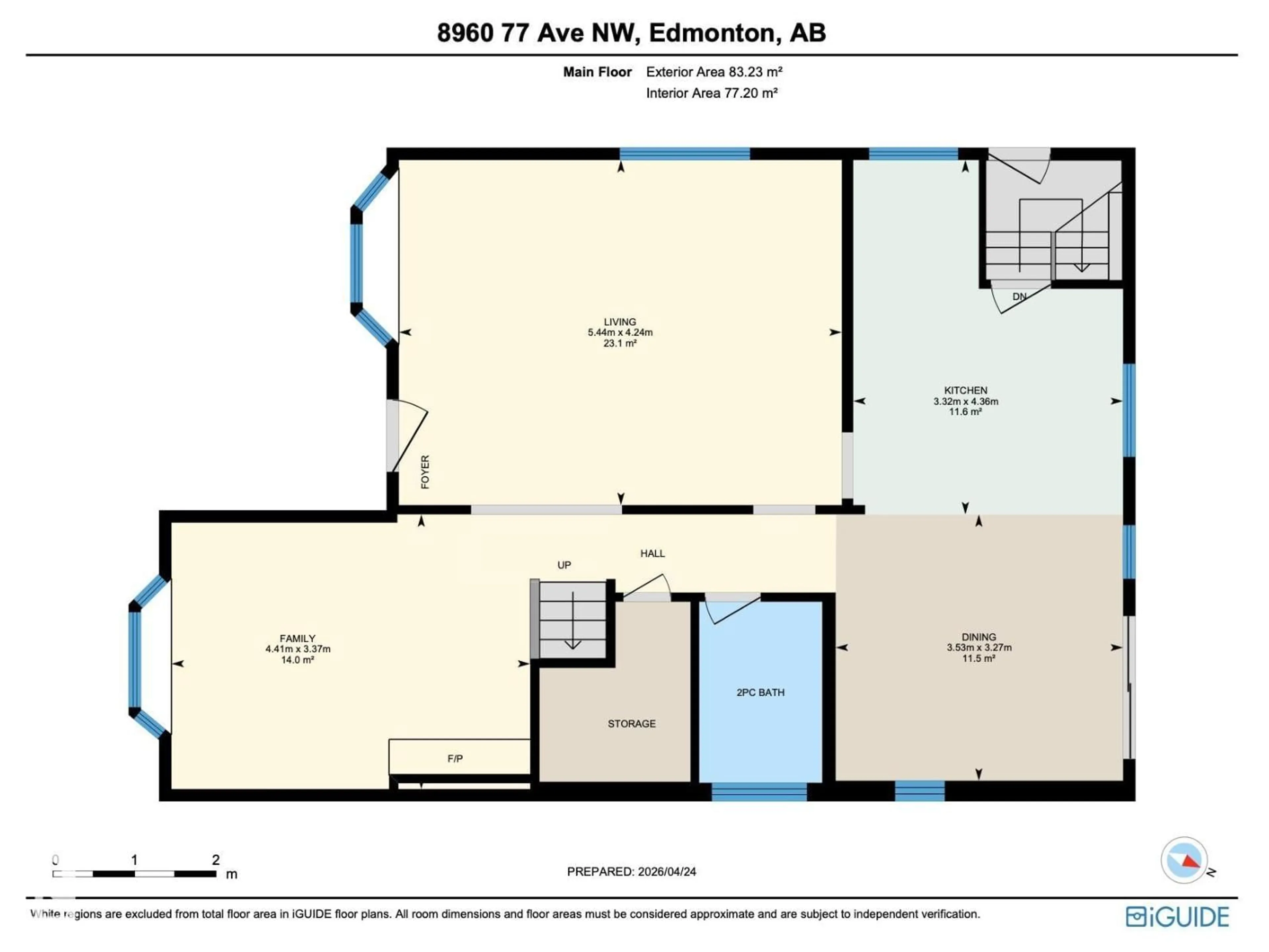 Floor plan for 8960 77 AV, Edmonton Alberta T6C0L9