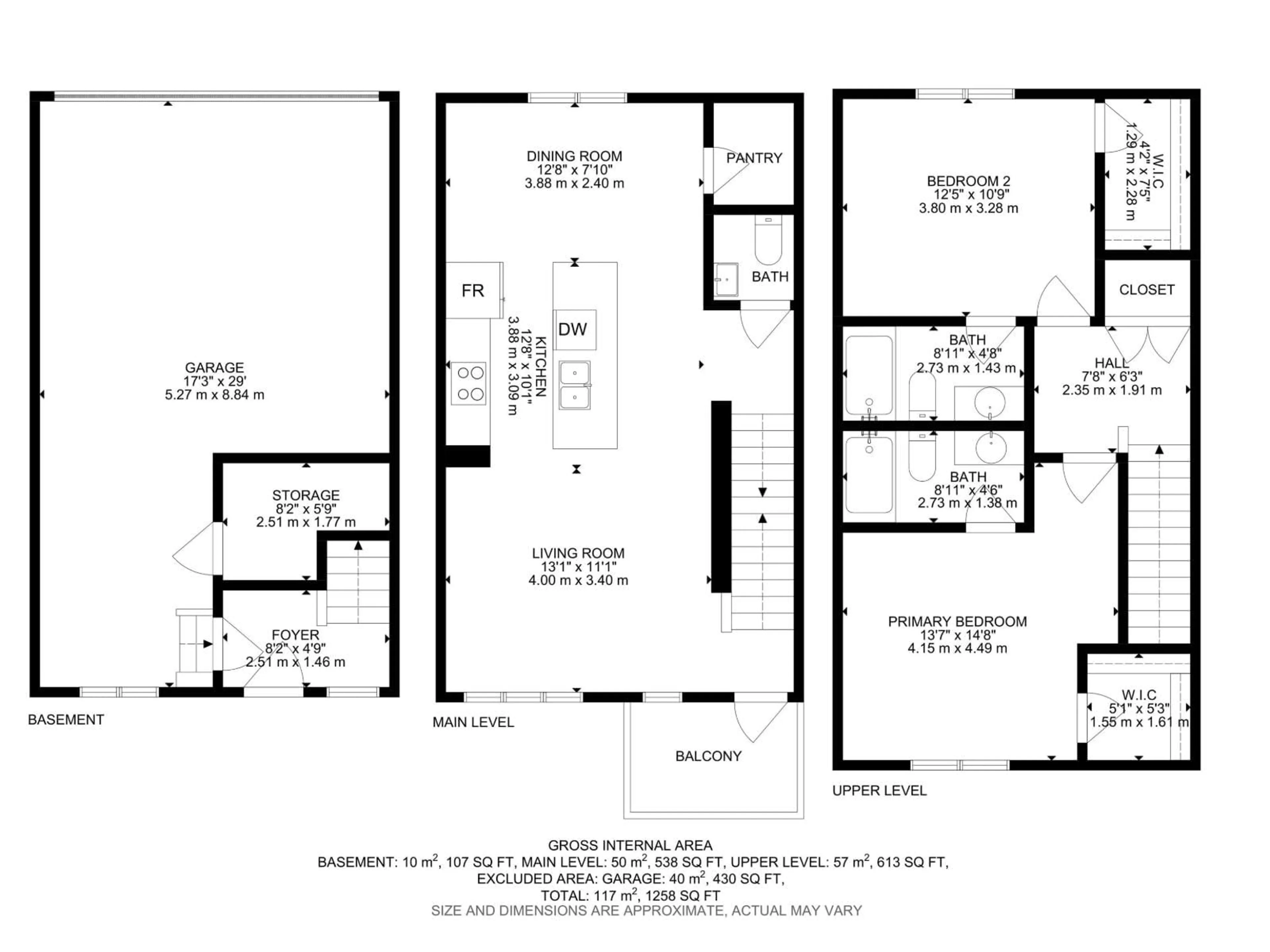 Floor plan for #24 - 165 CY BECKER BLVD, Edmonton Alberta T5Y3R4