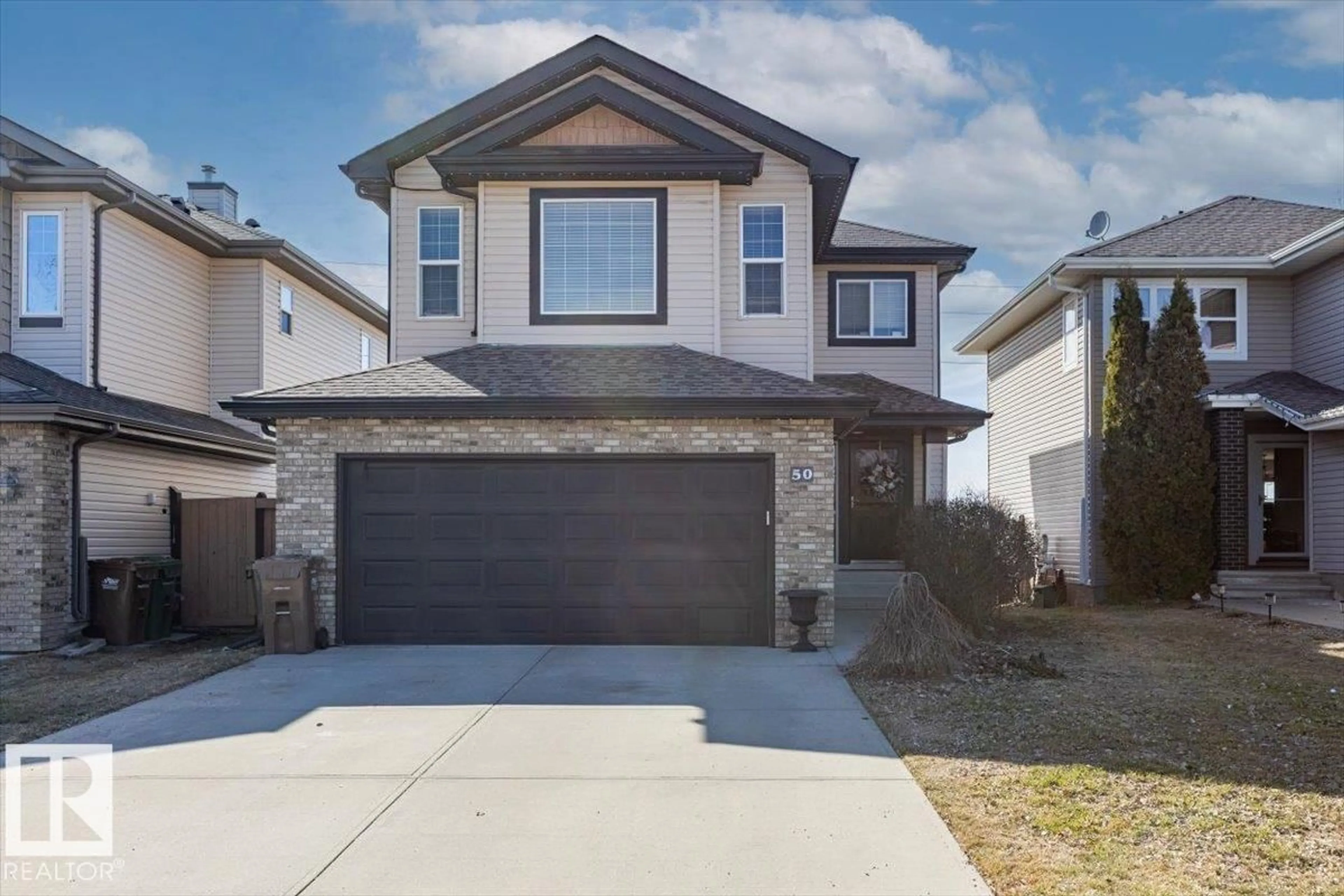 Home with brick exterior material, street for 50 NAPOLEON CR, St. Albert Alberta T8N1C8