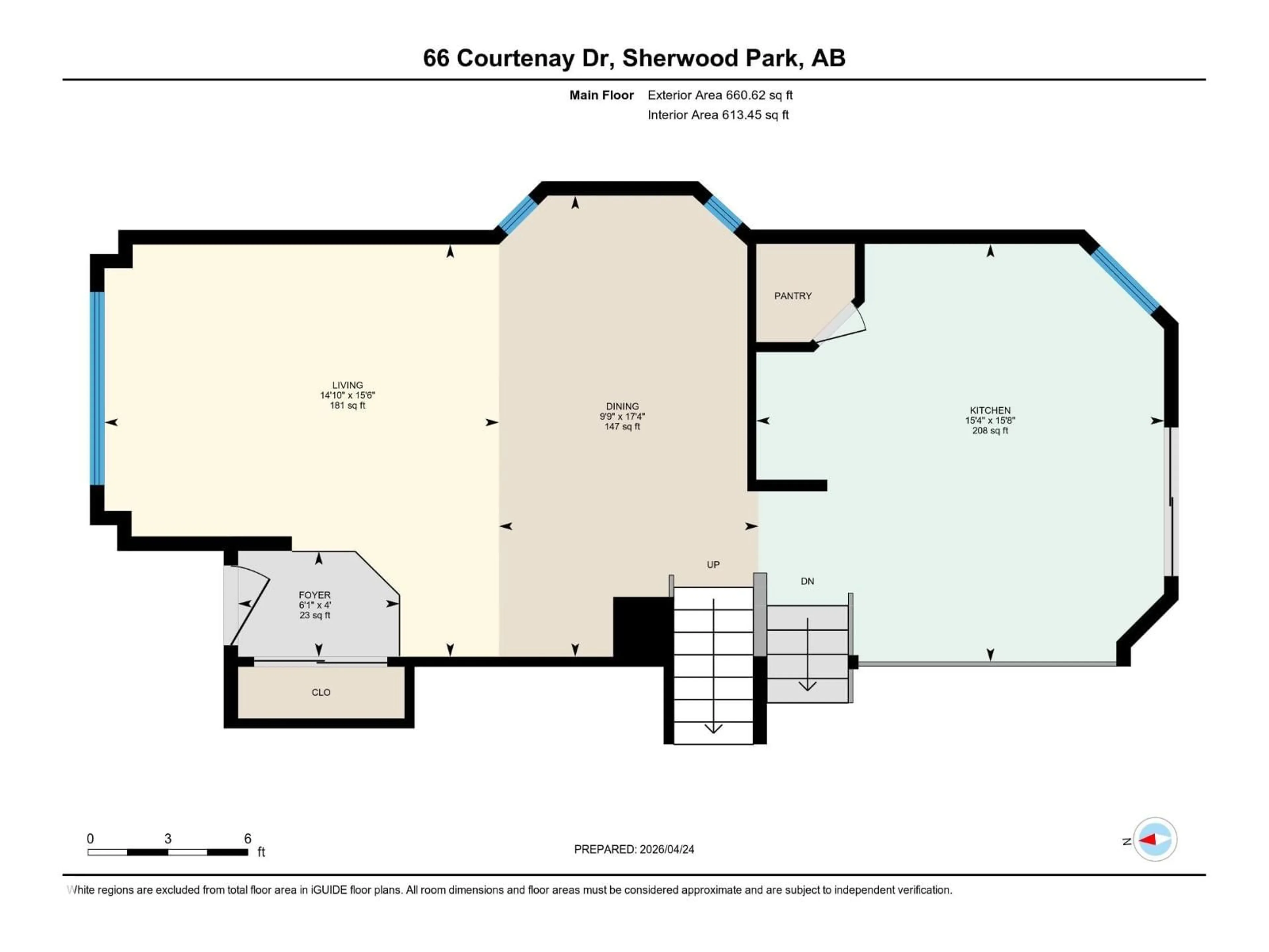 Floor plan for 66 COURTENAY DR, Sherwood Park Alberta T8A5S5