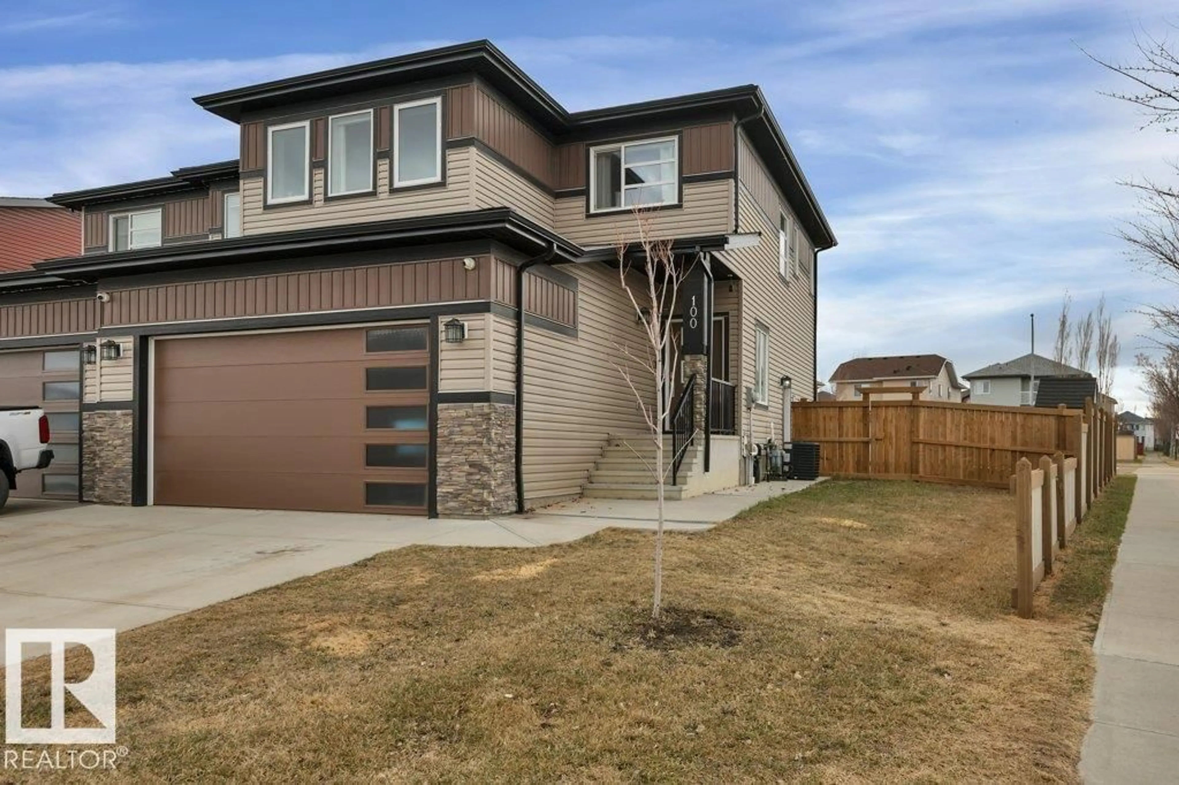 Home with brick exterior material, street for 100 ASTON BN, Leduc Alberta T9E0E2