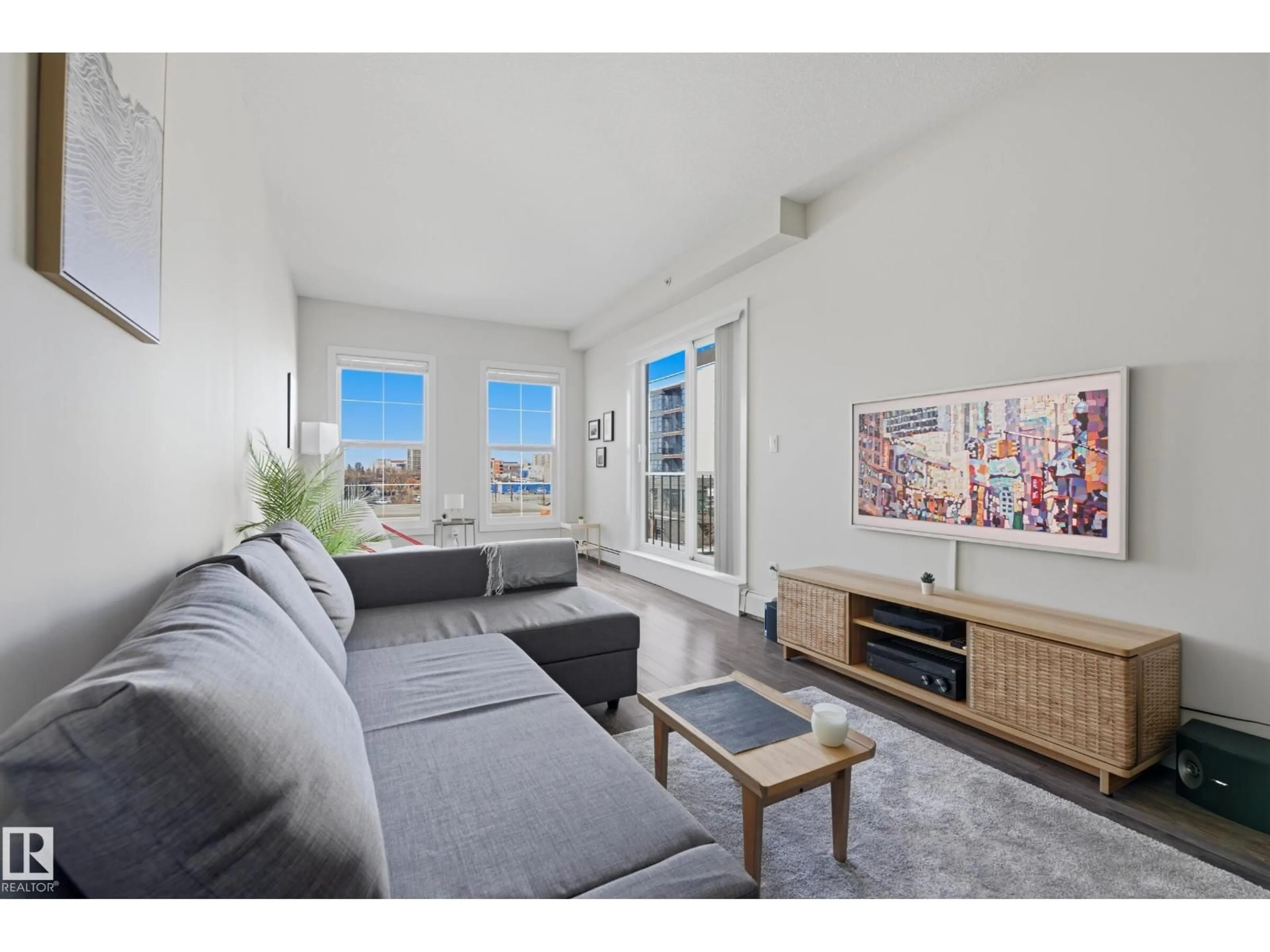 Living room with furniture, unknown for #403 - 10418 81 AV, Edmonton Alberta T6E1X5