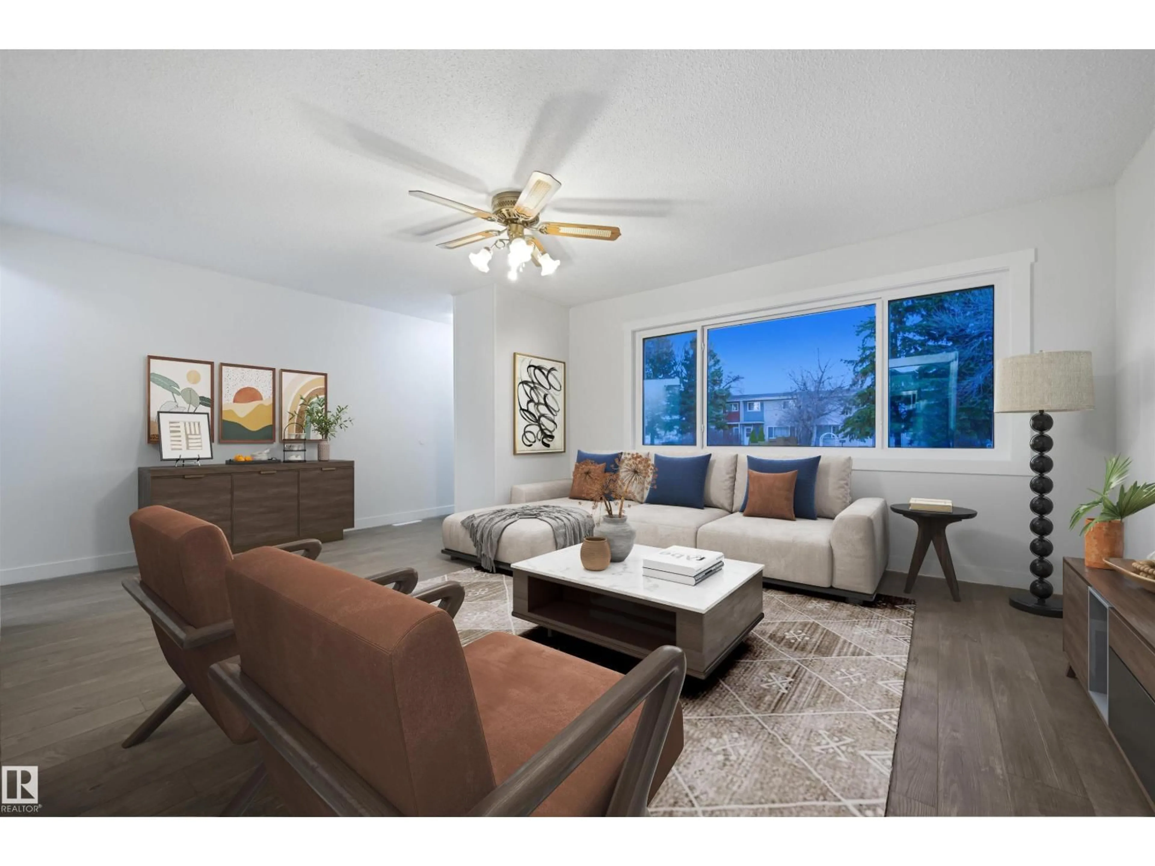 Living room with furniture, unknown for 13228 83 ST NW, Edmonton Alberta T5E2W7