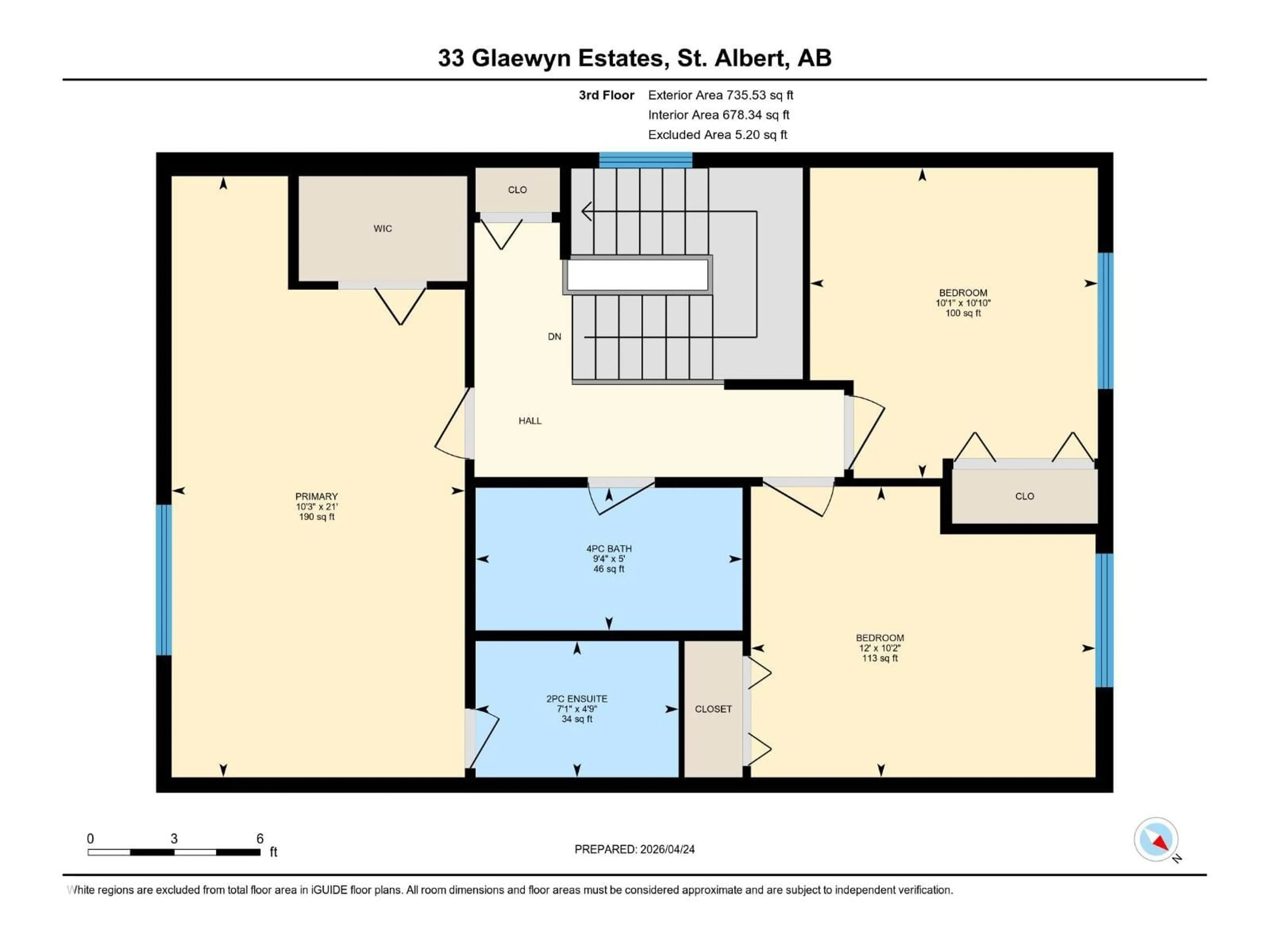 Floor plan for 33 GLAEWYN, St. Albert Alberta T8N2S5