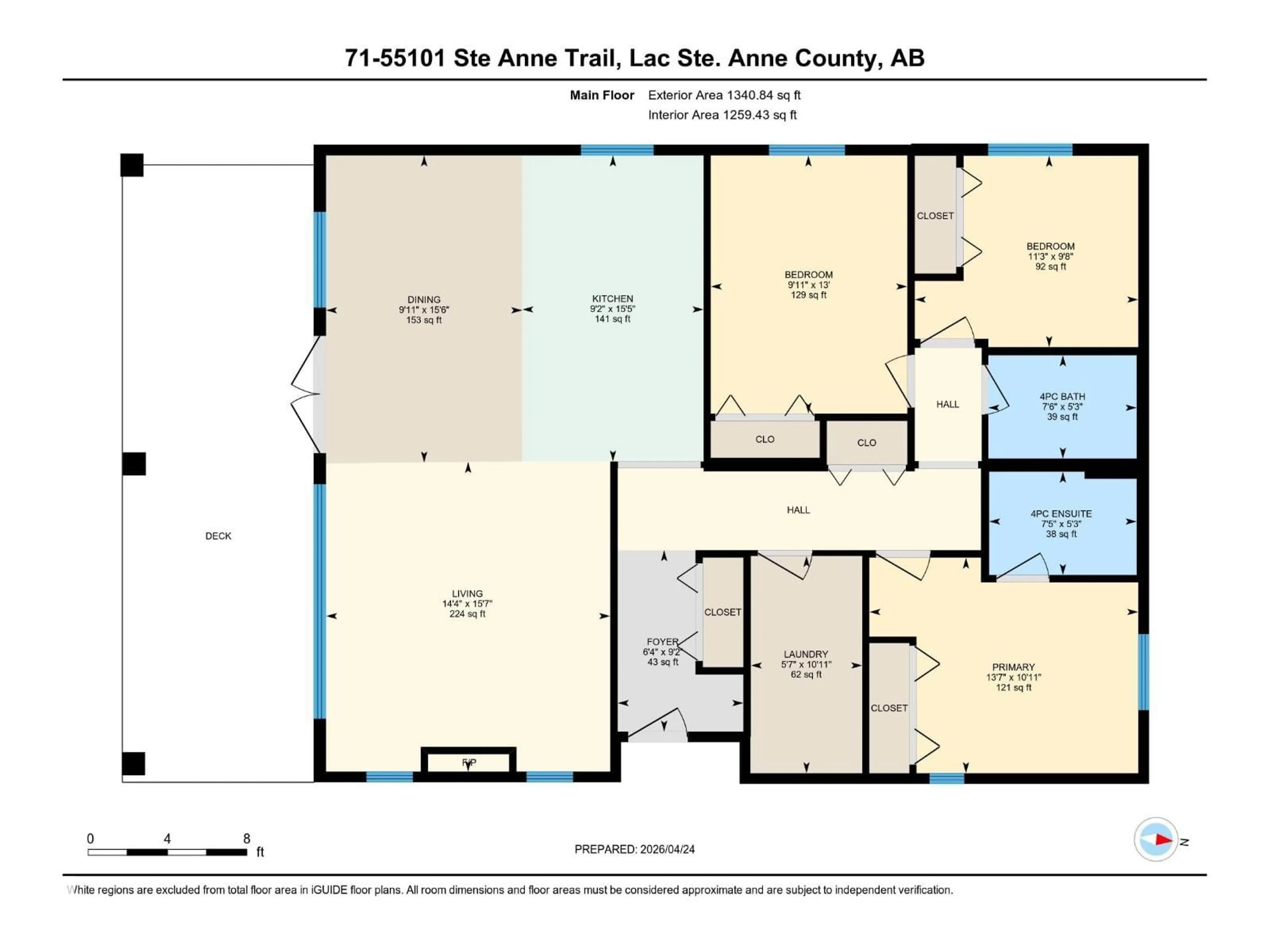 Floor plan for STE. 55101 - 71 ANNE TR, Rural Lac Ste. Anne County Alberta T0E1A1