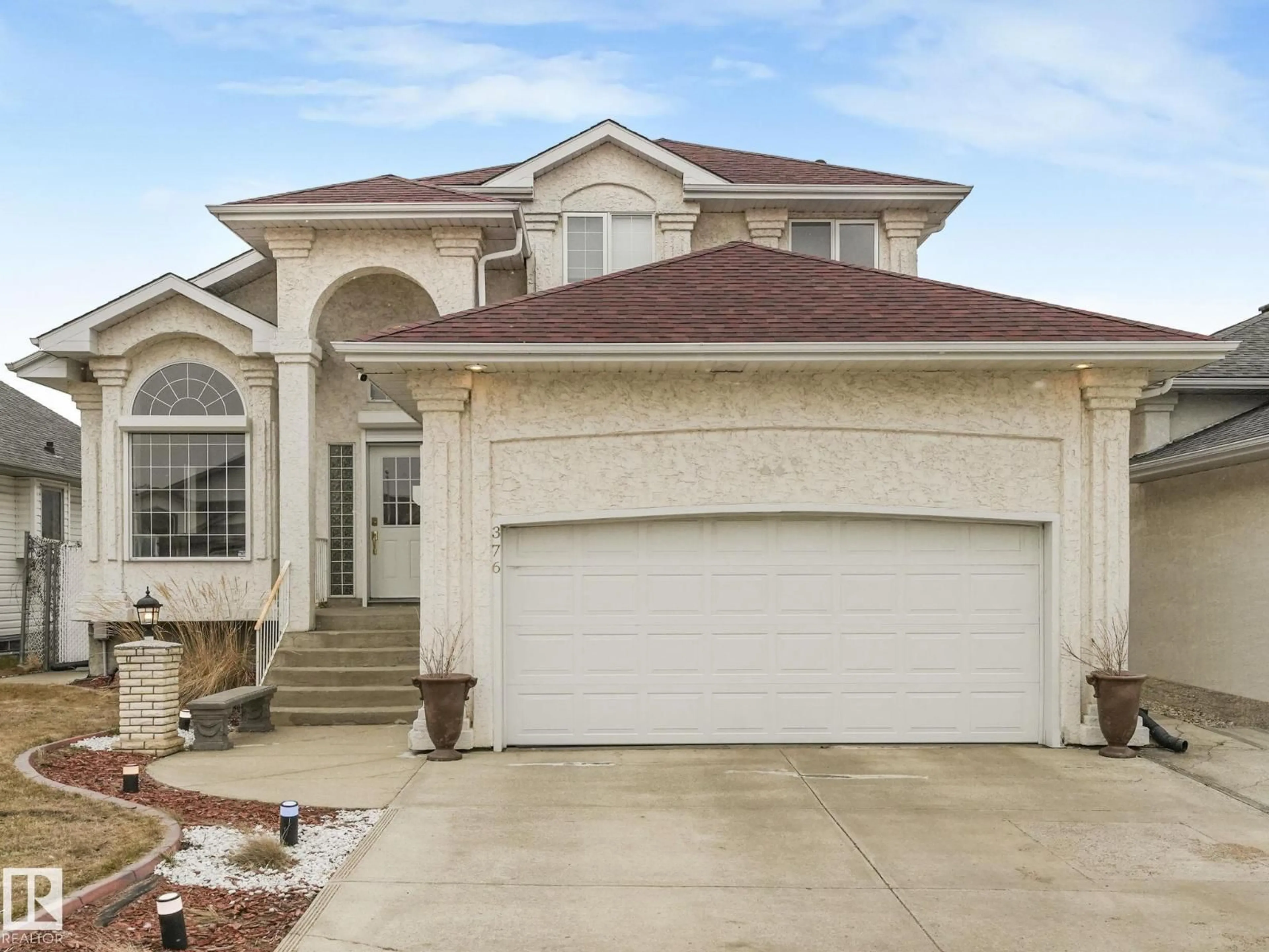 Home with vinyl exterior material, street for 376 HOLLICK KENYON RD, Edmonton Alberta T5Y2T7