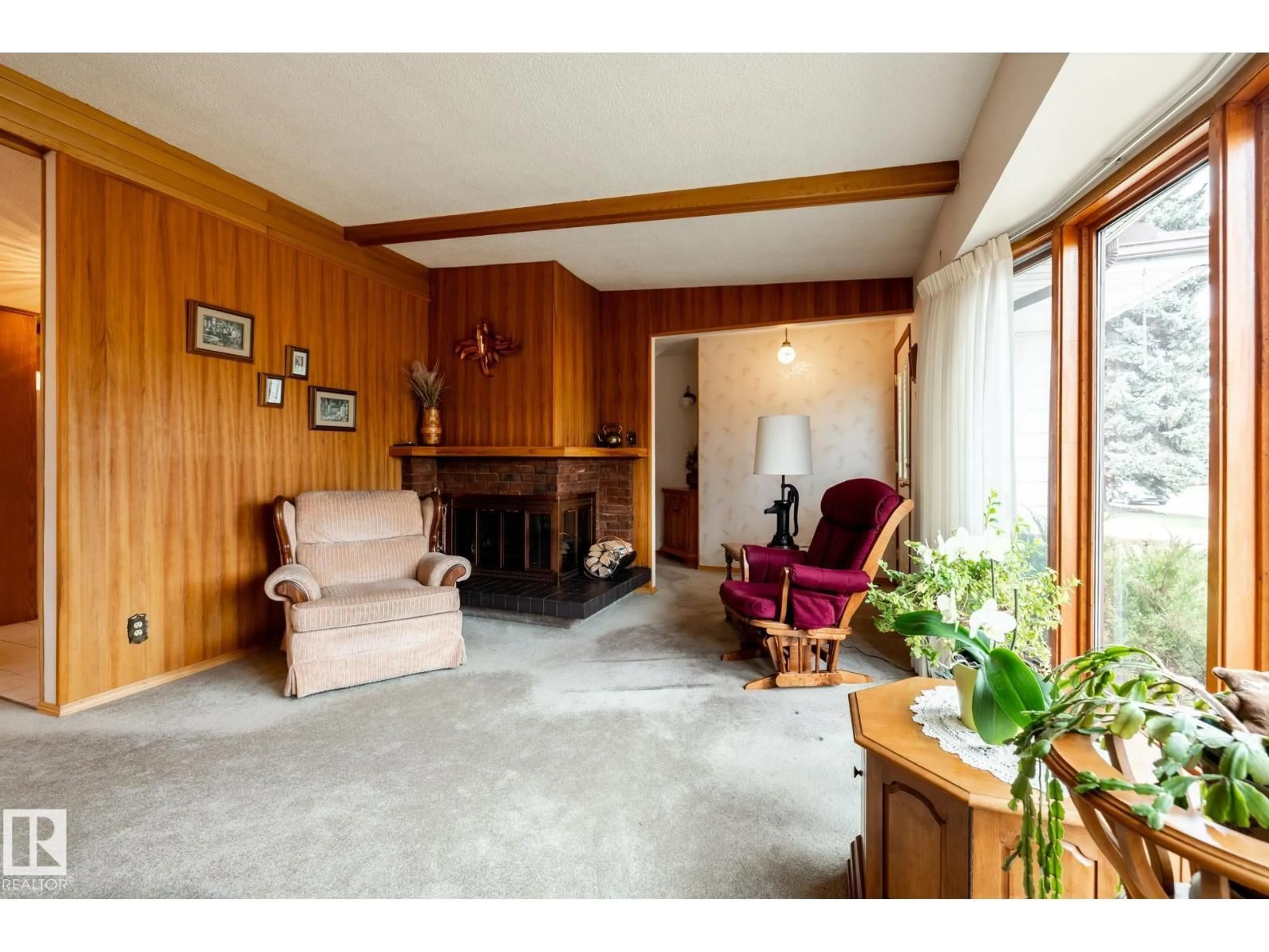 Living room with furniture, unknown for NW - 8612 68A ST, Edmonton Alberta T6B1T5