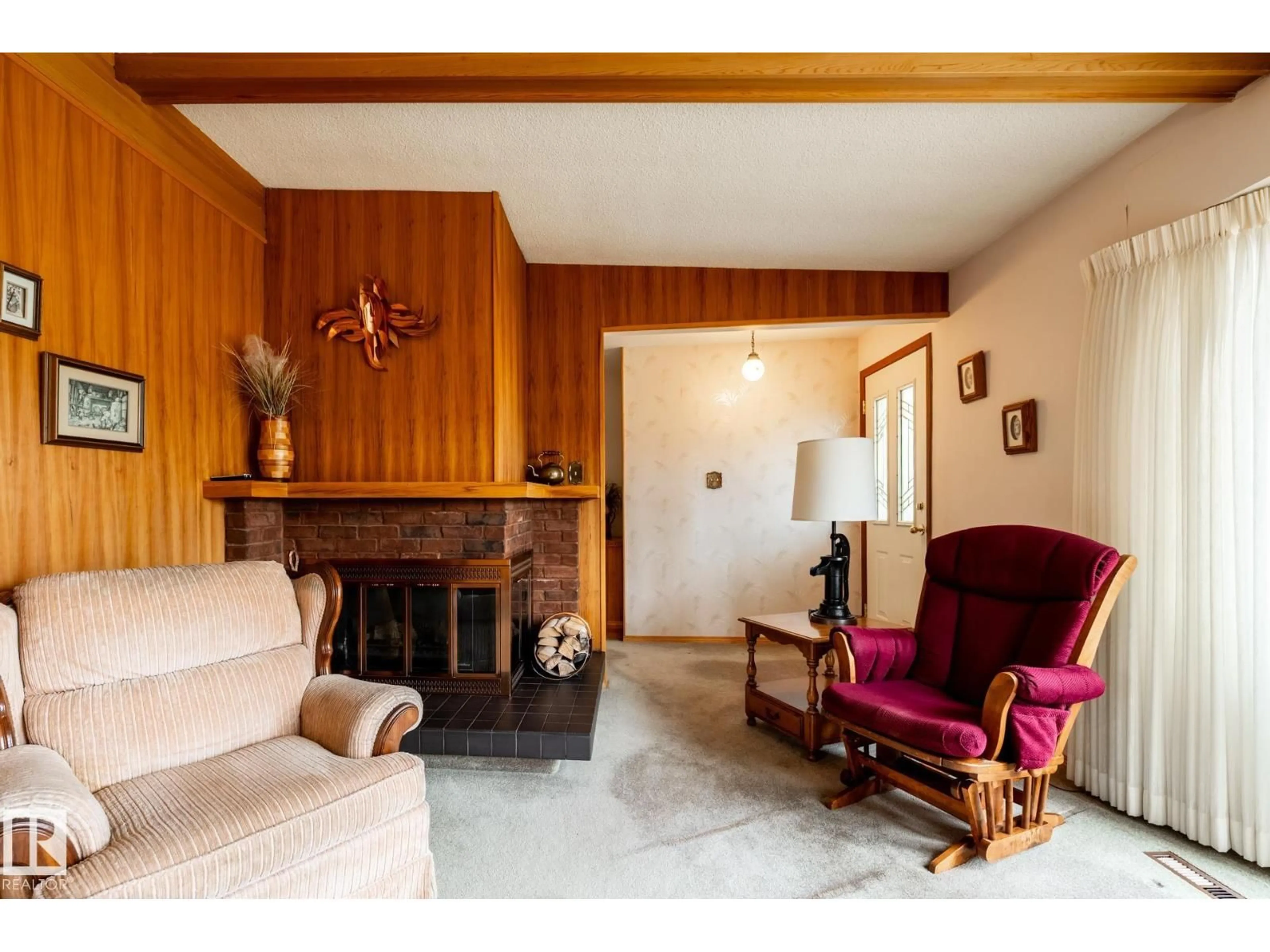 Living room with furniture, unknown for NW - 8612 68A ST, Edmonton Alberta T6B1T5