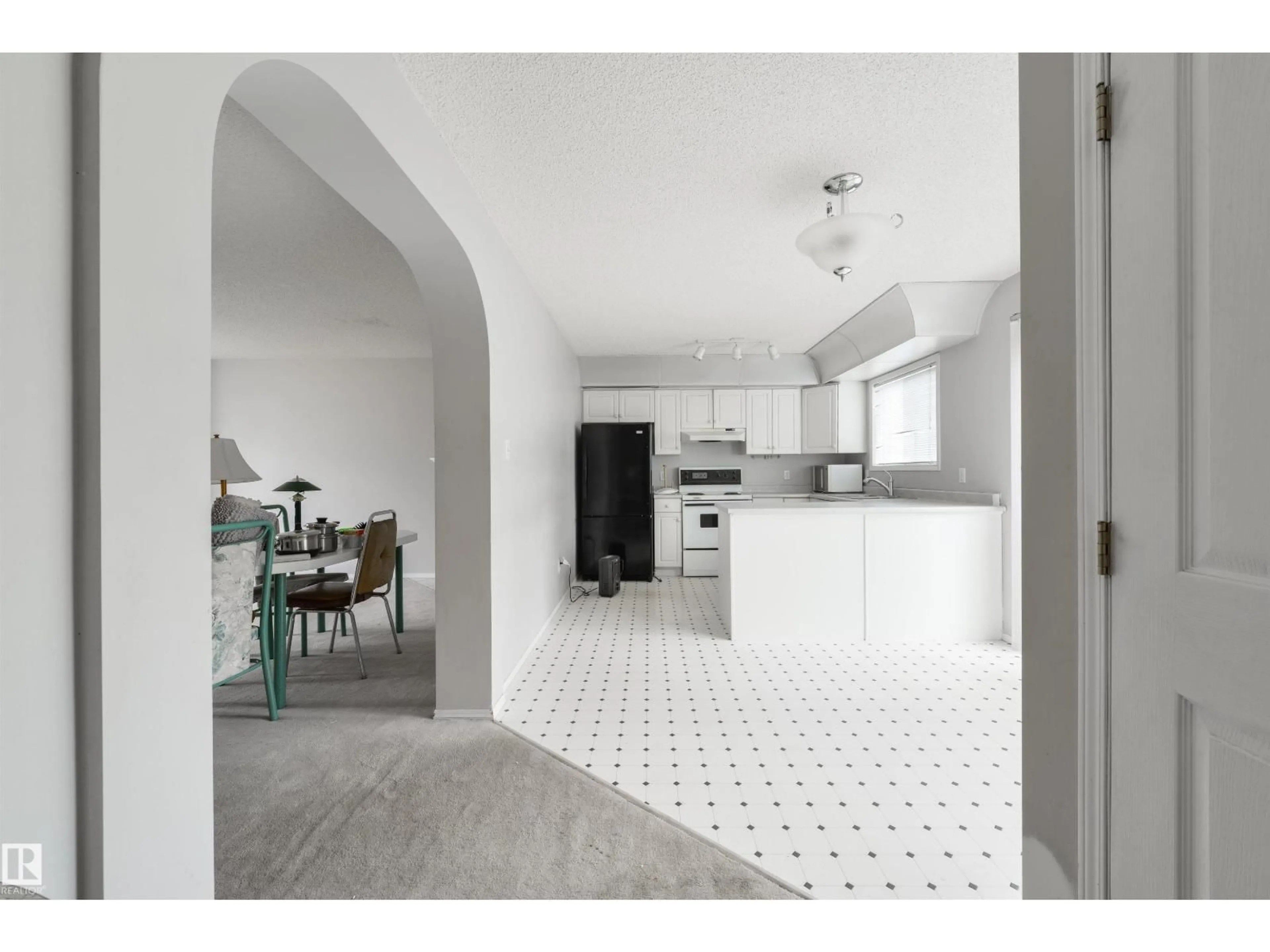 Open concept kitchen, ceramic/tile floor for #123 - 1670 JAMHA RD, Edmonton Alberta T6L7B3