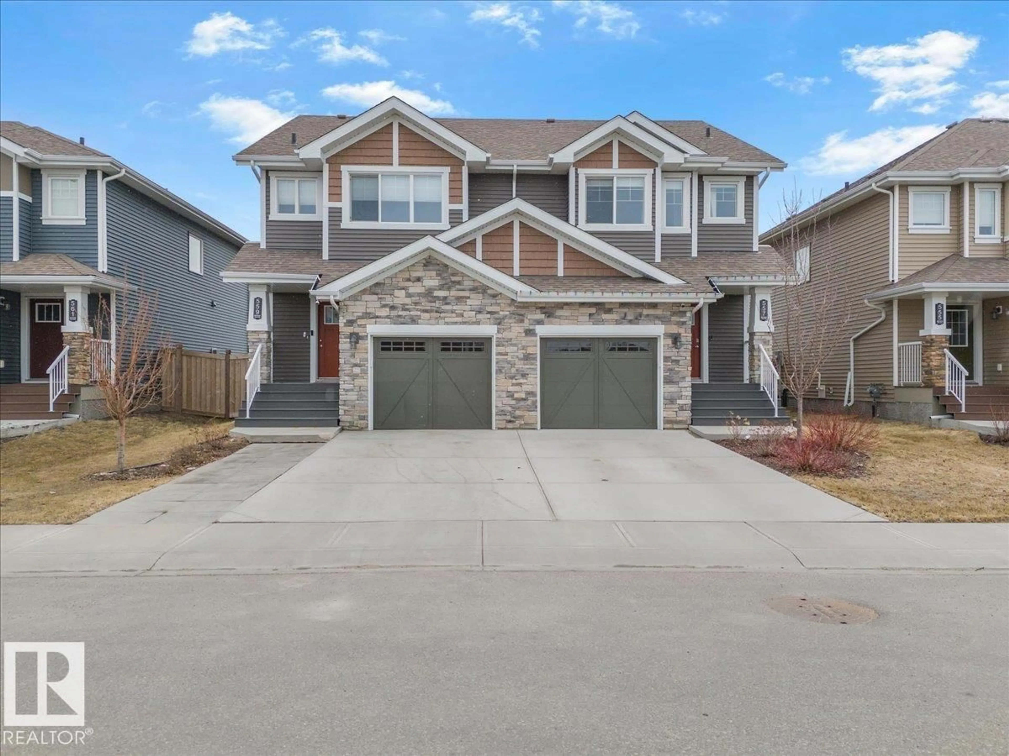 Home with brick exterior material, street for 559 EBBERS WY, Edmonton Alberta T5Y3T8