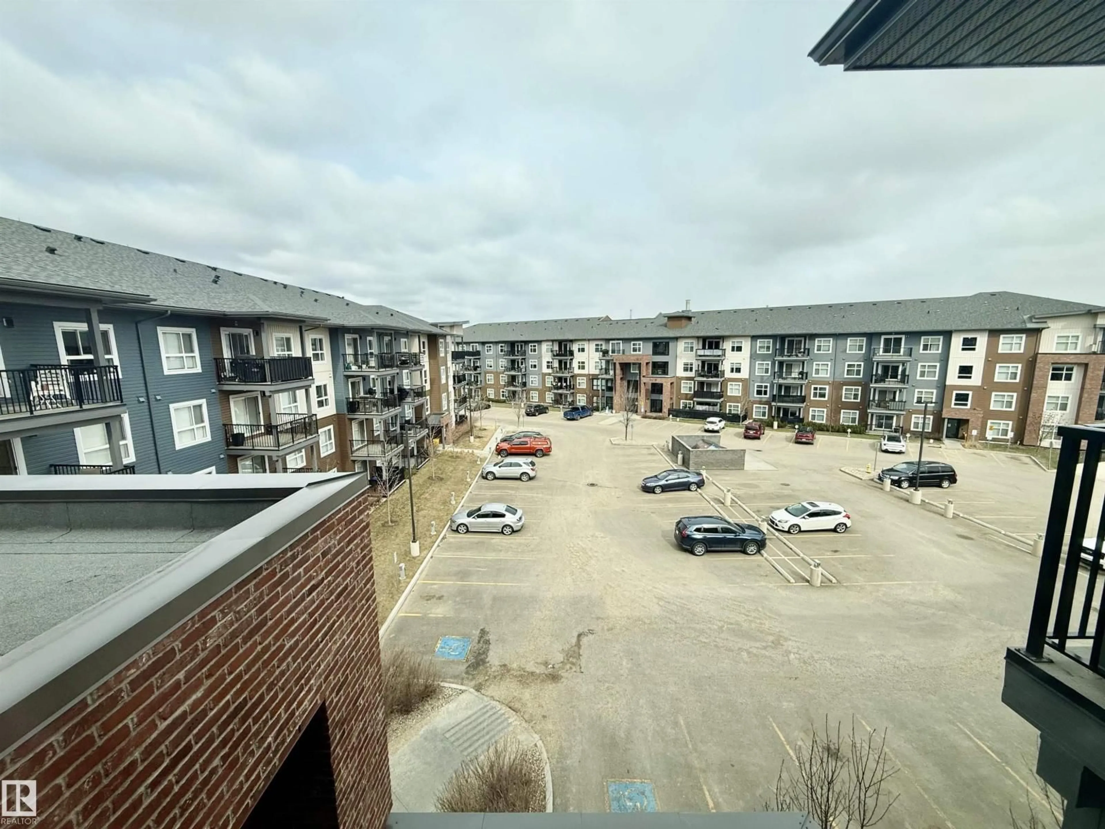 A pic from outside/outdoor area/front of a property/back of a property/a pic from drone, city buildings view from balcony for #437 - 5504 SCHONSEE DR, Edmonton Alberta T5Z0N9