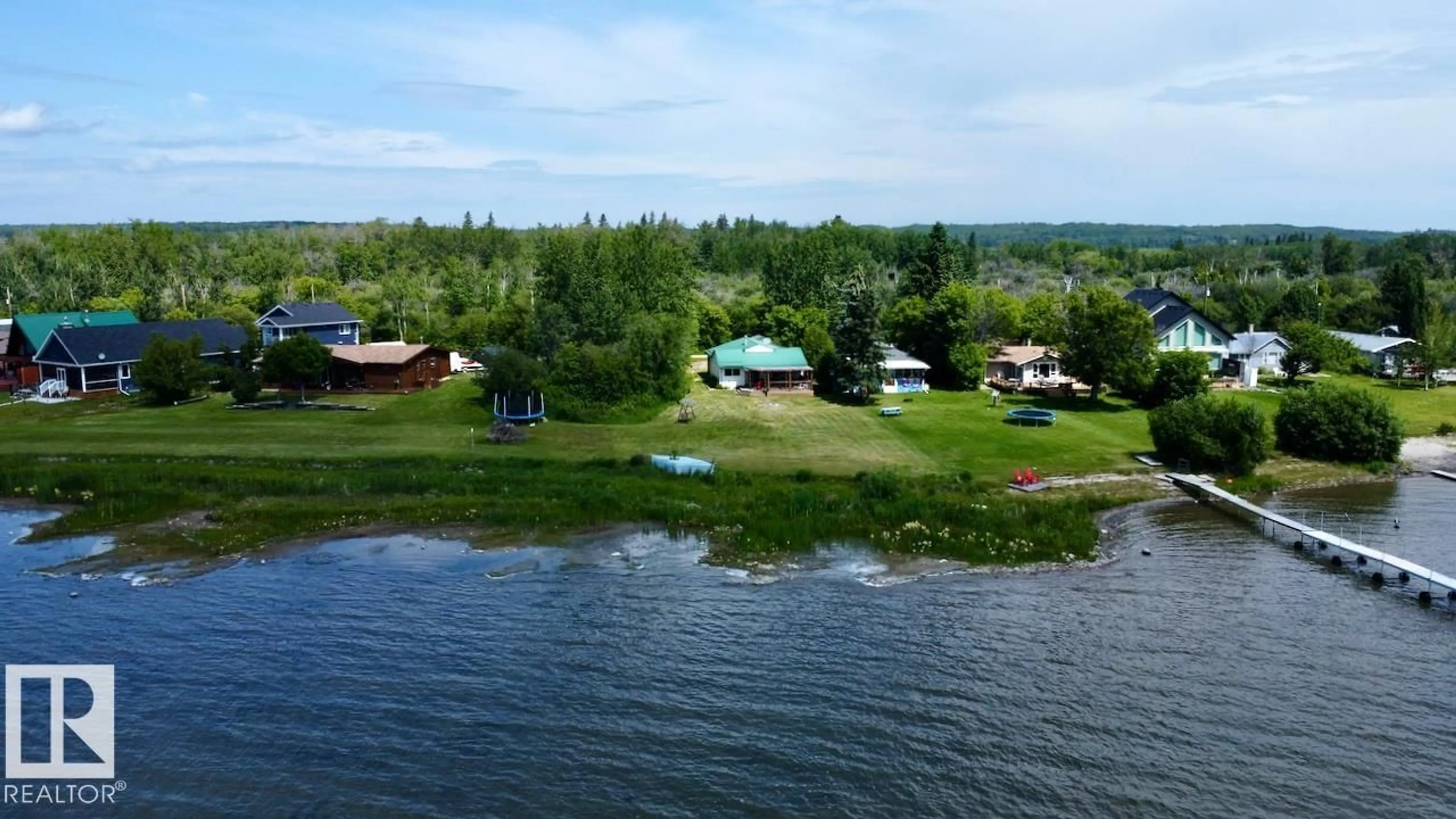 A pic from outside/outdoor area/front of a property/back of a property/a pic from drone, water/lake/river/ocean view for 12 53026 RGE ROAD 43, Rural Parkland County Alberta T0E2K0