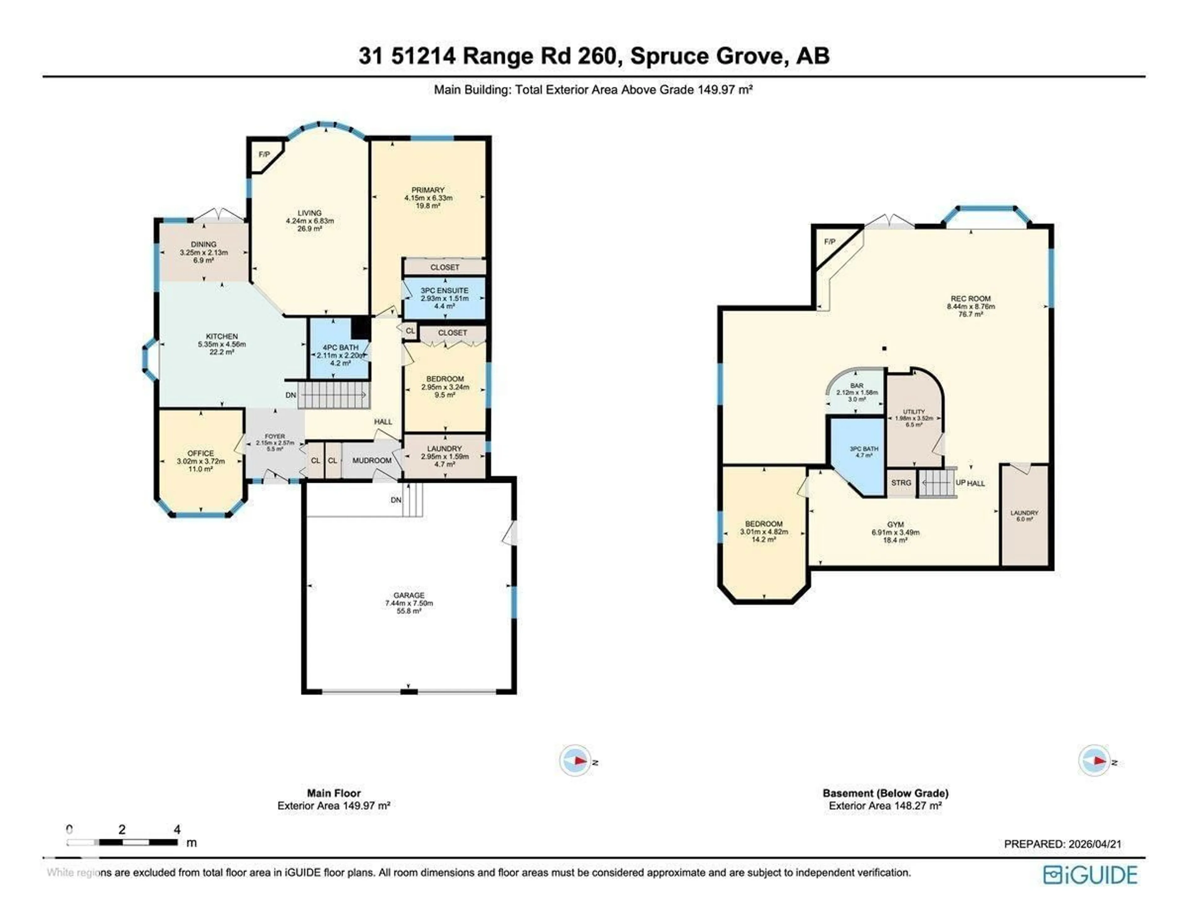 Floor plan for 51214 - 31 RGE ROAD 260 RGE ROAD, Rural Parkland County Alberta T7Y1B1