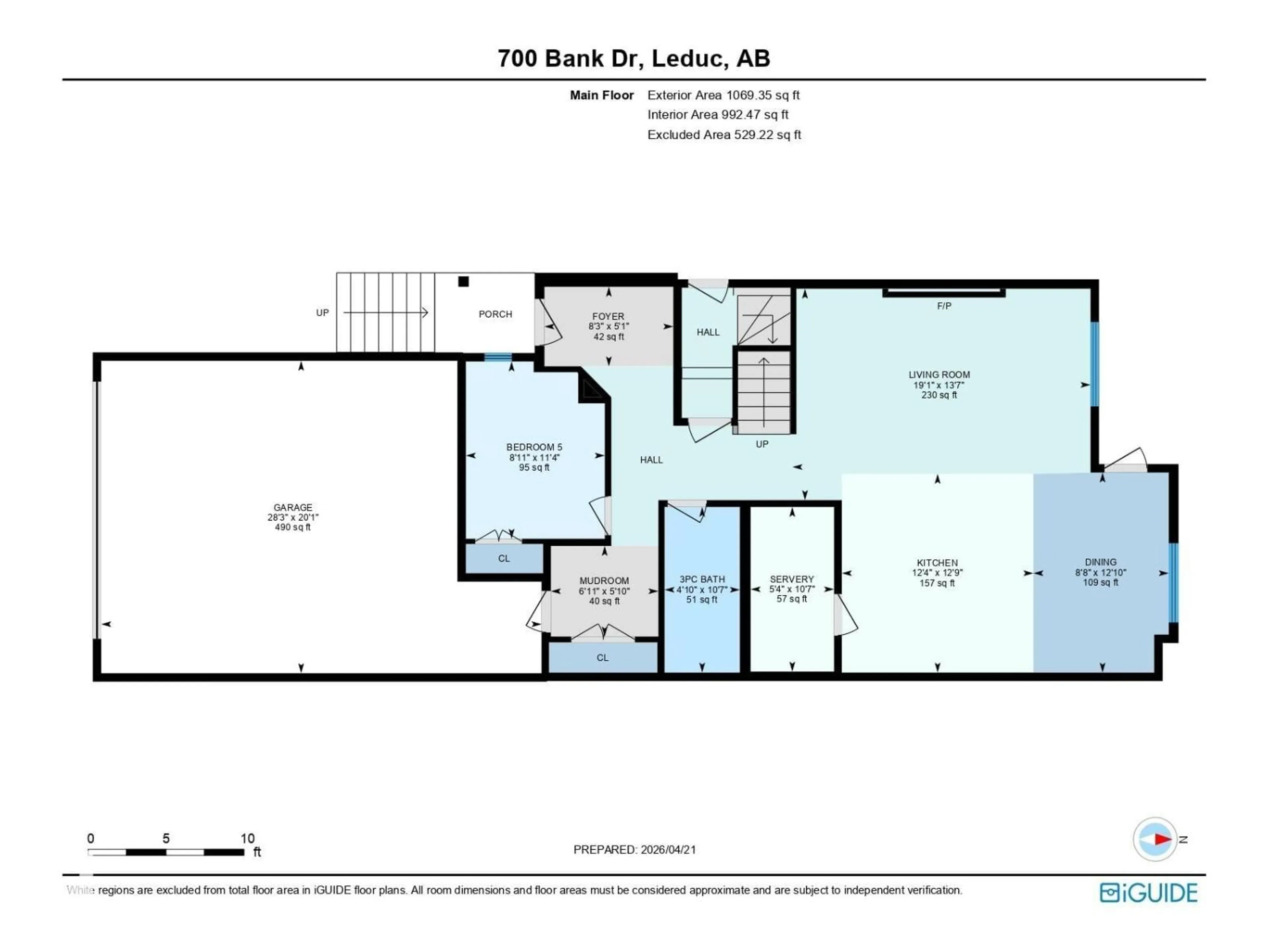 Floor plan for 700 BANK DR, Leduc Alberta T9E1W1