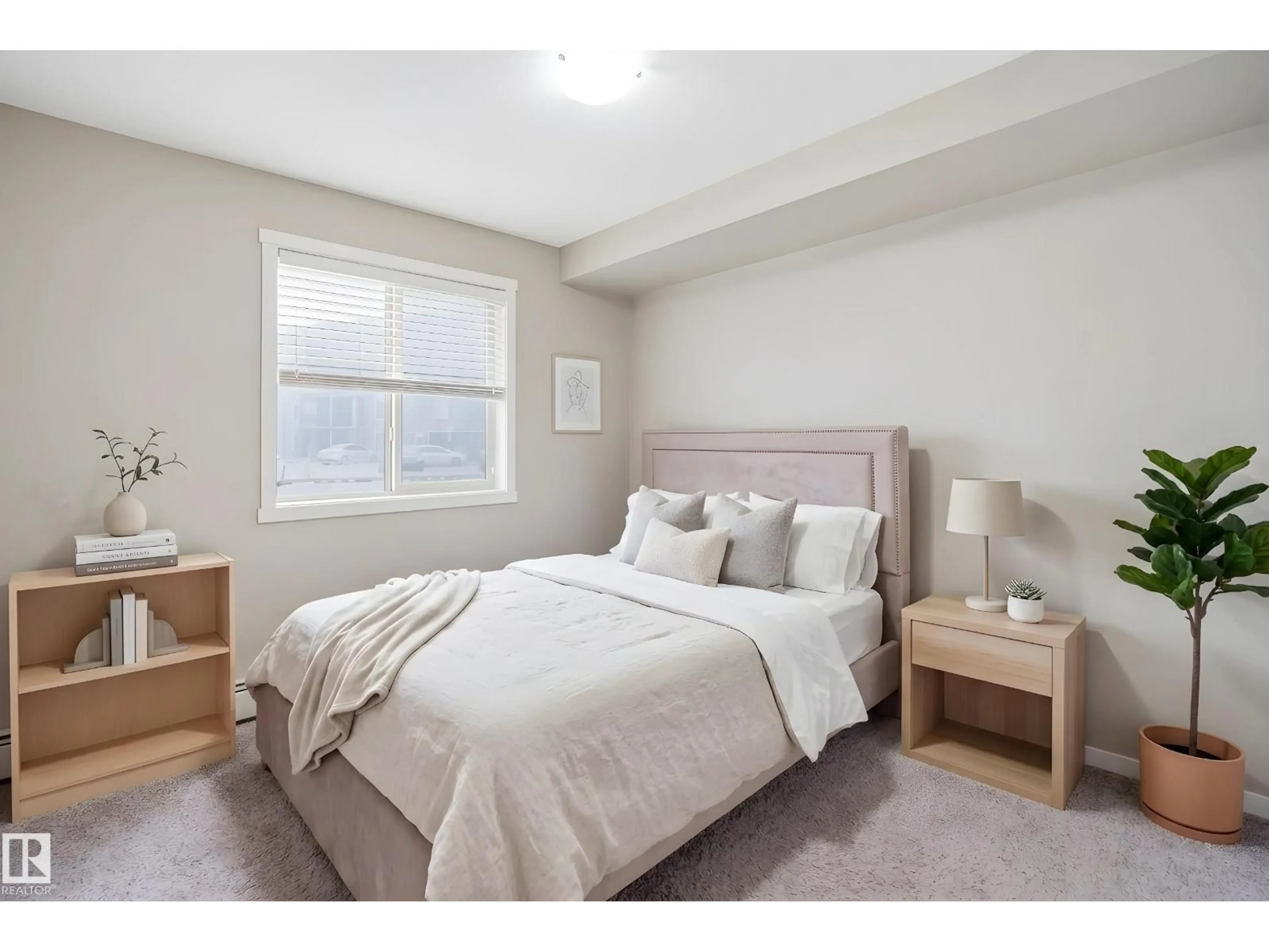 Bedroom with bed, unknown for #136 - 3315 JAMES MOWATT TRAIL, Edmonton Alberta T6W3L9