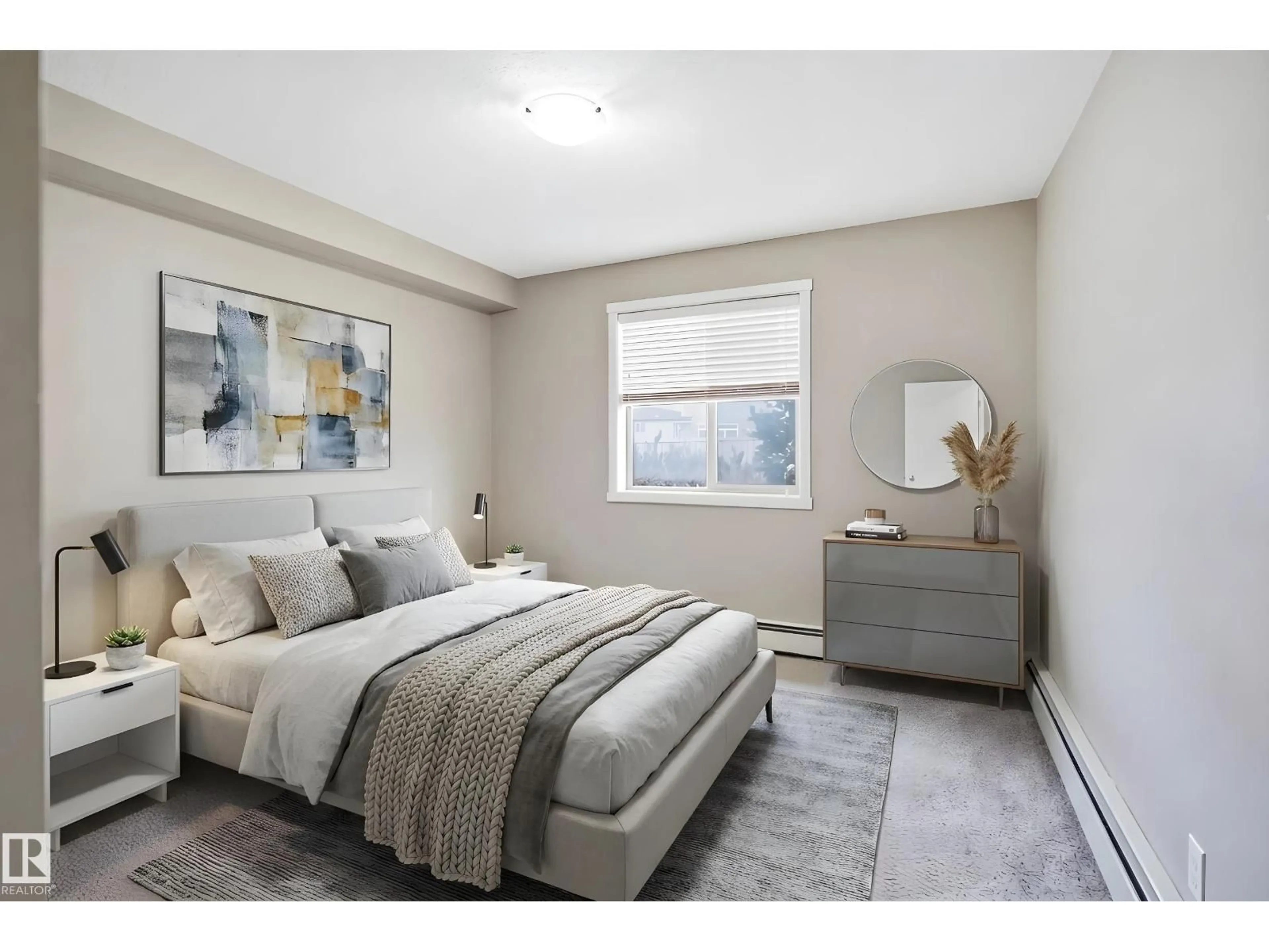 Bedroom with bed, unknown for #136 - 3315 JAMES MOWATT TRAIL, Edmonton Alberta T6W3L9