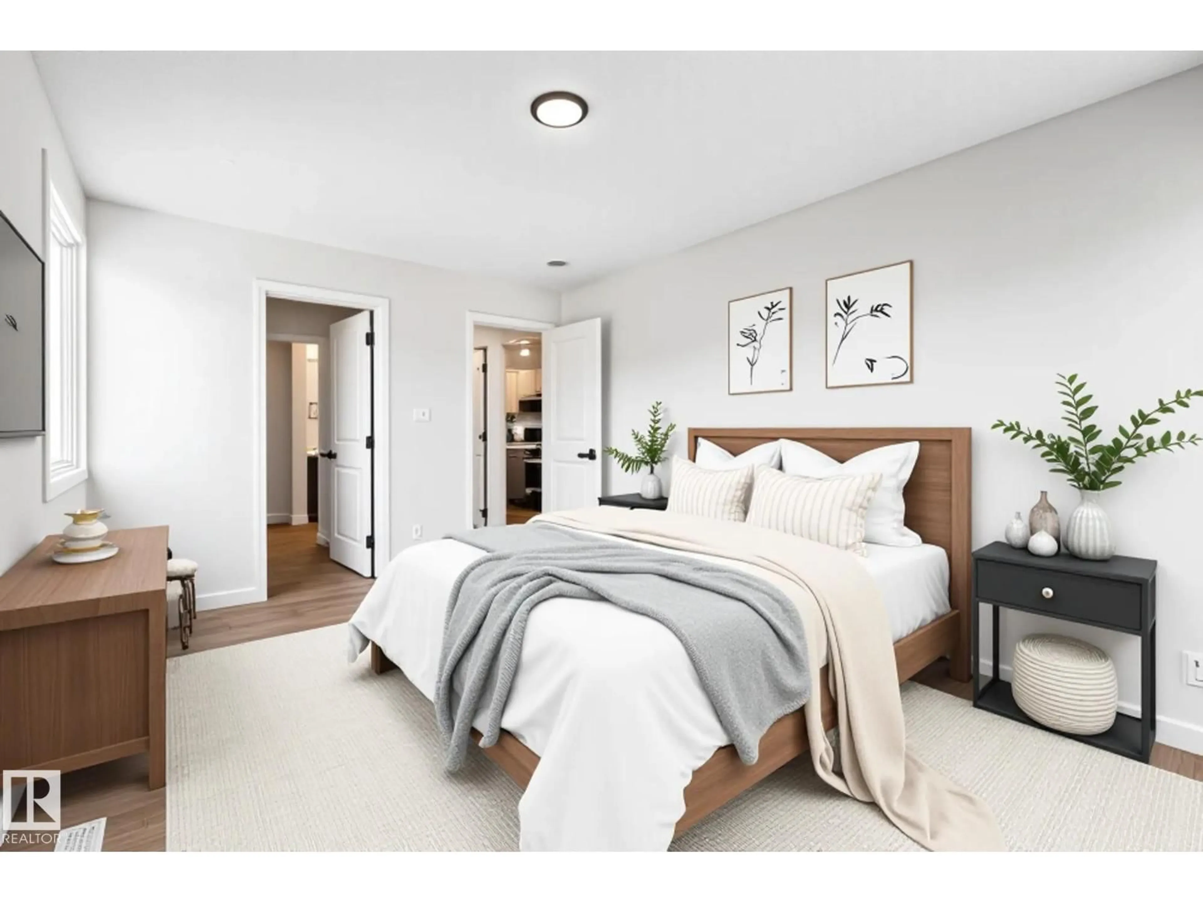 Bedroom with bed, unknown for #308 - 6208 180 ST, Edmonton Alberta T5T2T2