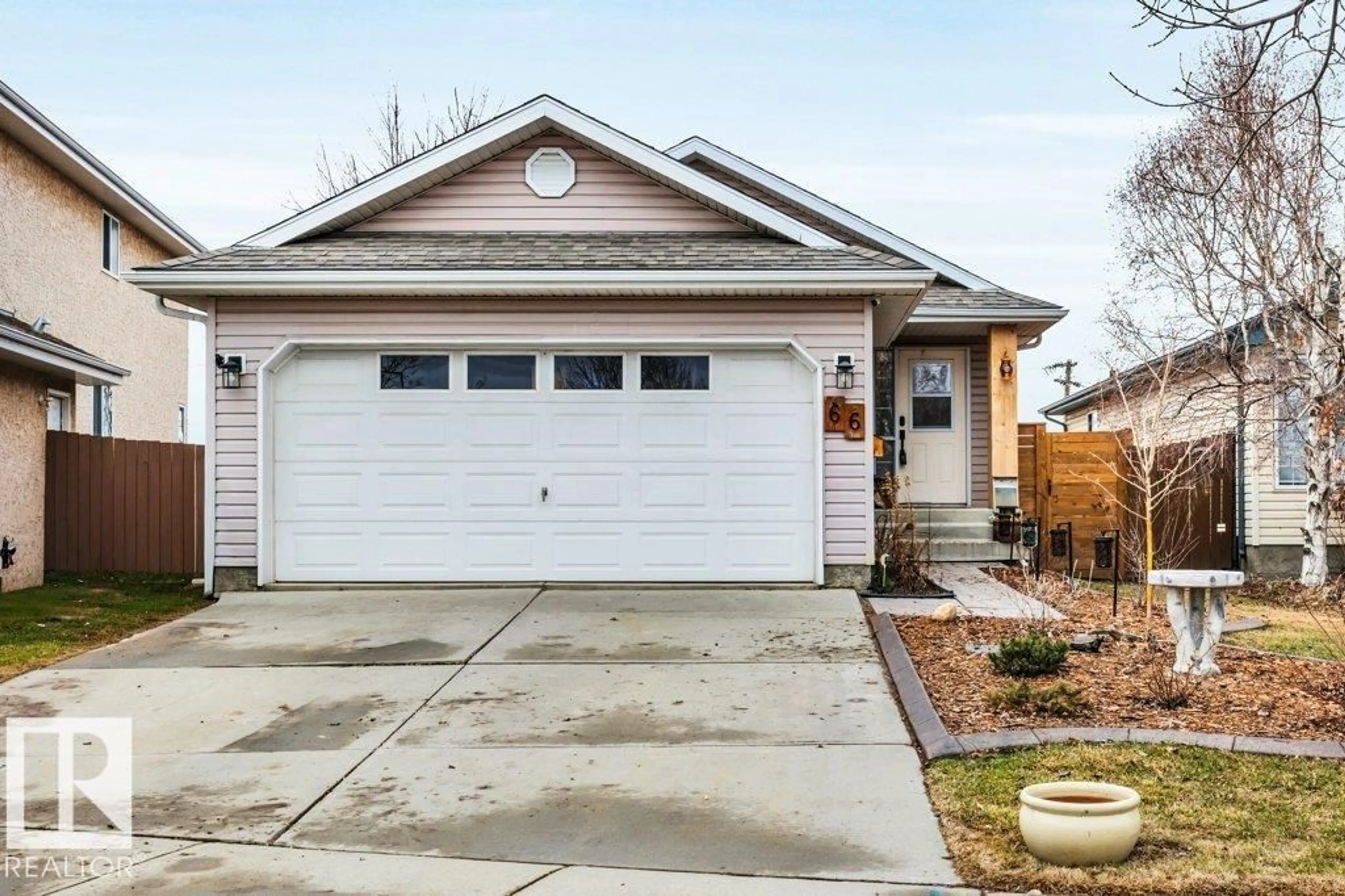 Home with vinyl exterior material, street for 66 DUROCHER ST, St. Albert Alberta T8N6M1