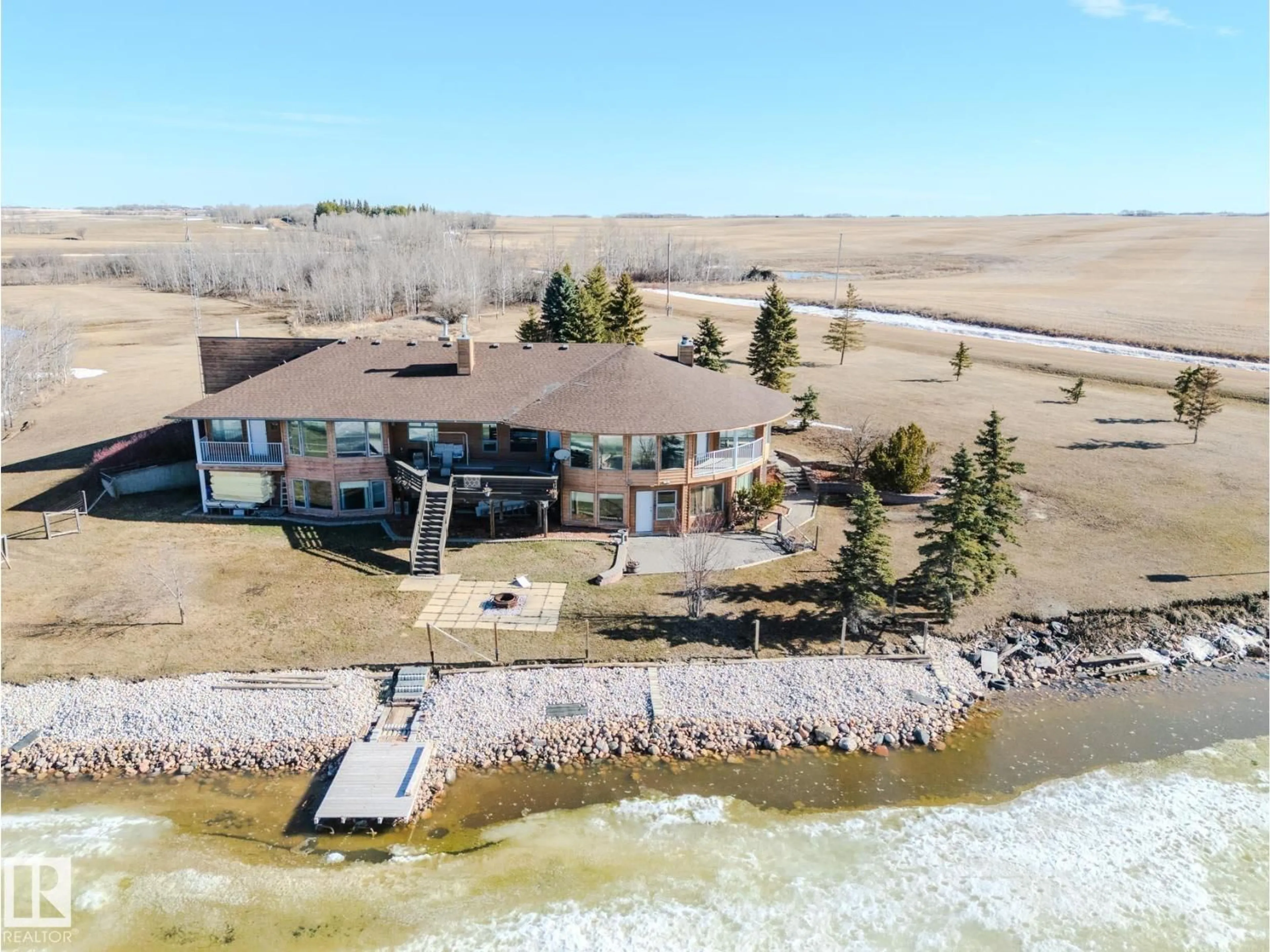 A pic from outside/outdoor area/front of a property/back of a property/a pic from drone, water/lake/river/ocean view for 48208 RANGE ROAD, Rural Beaver County Alberta T0B4N0