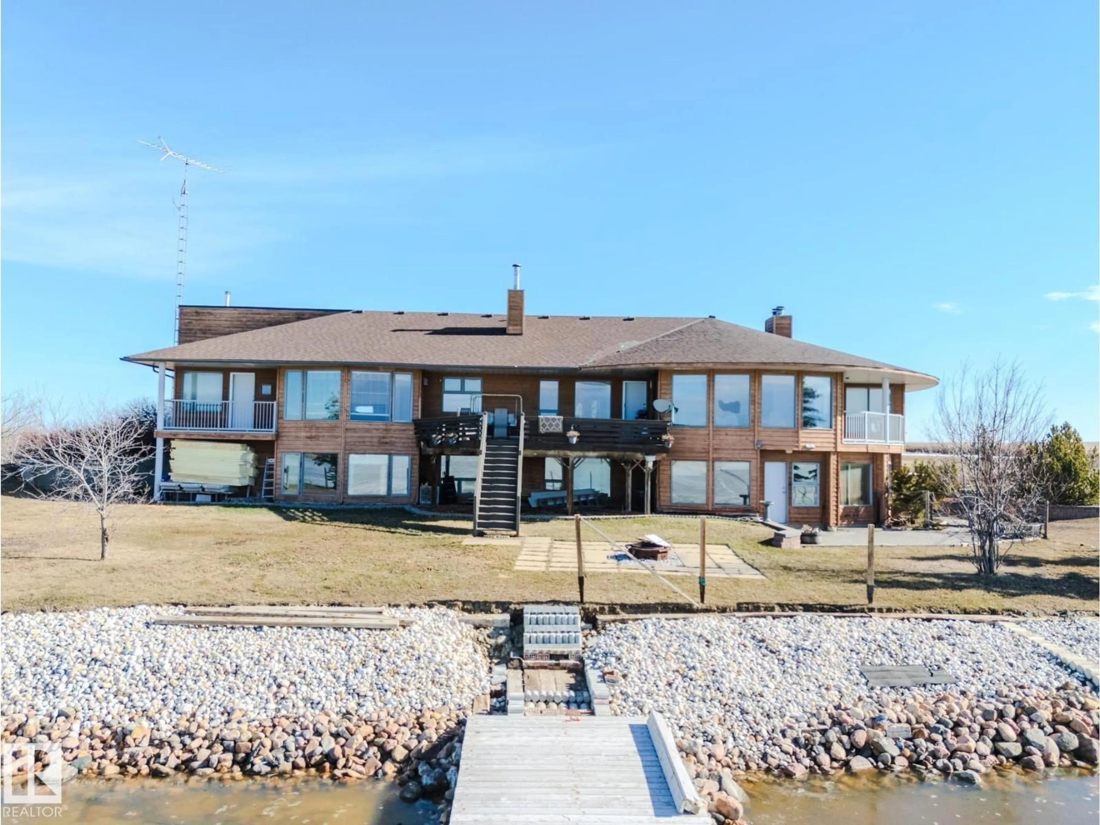 A pic from outside/outdoor area/front of a property/back of a property/a pic from drone, water/lake/river/ocean view for 48208 RANGE ROAD, Rural Beaver County Alberta T0B4N0