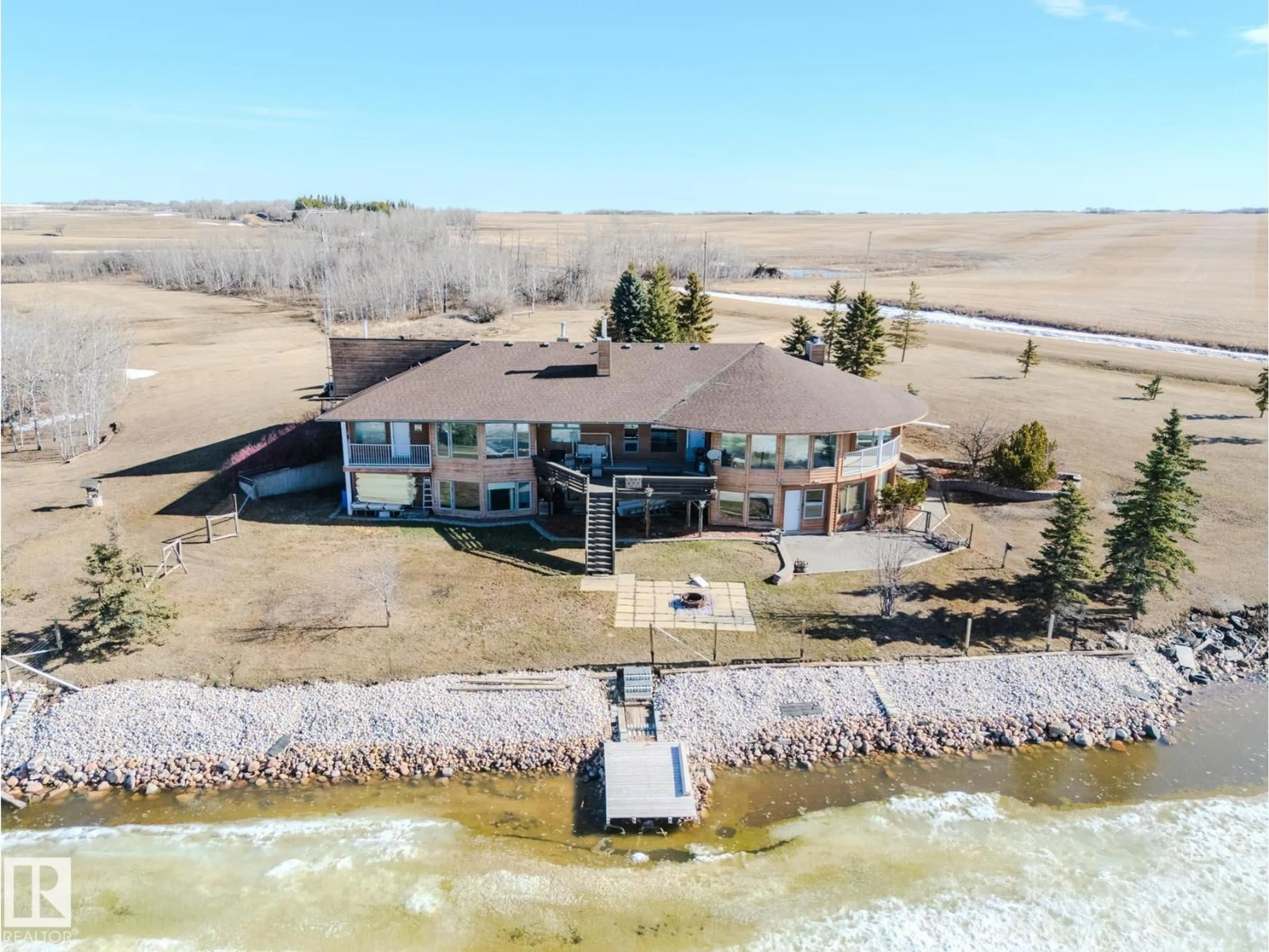 A pic from outside/outdoor area/front of a property/back of a property/a pic from drone, water/lake/river/ocean view for 48208 RANGE ROAD, Rural Beaver County Alberta T0B4N0