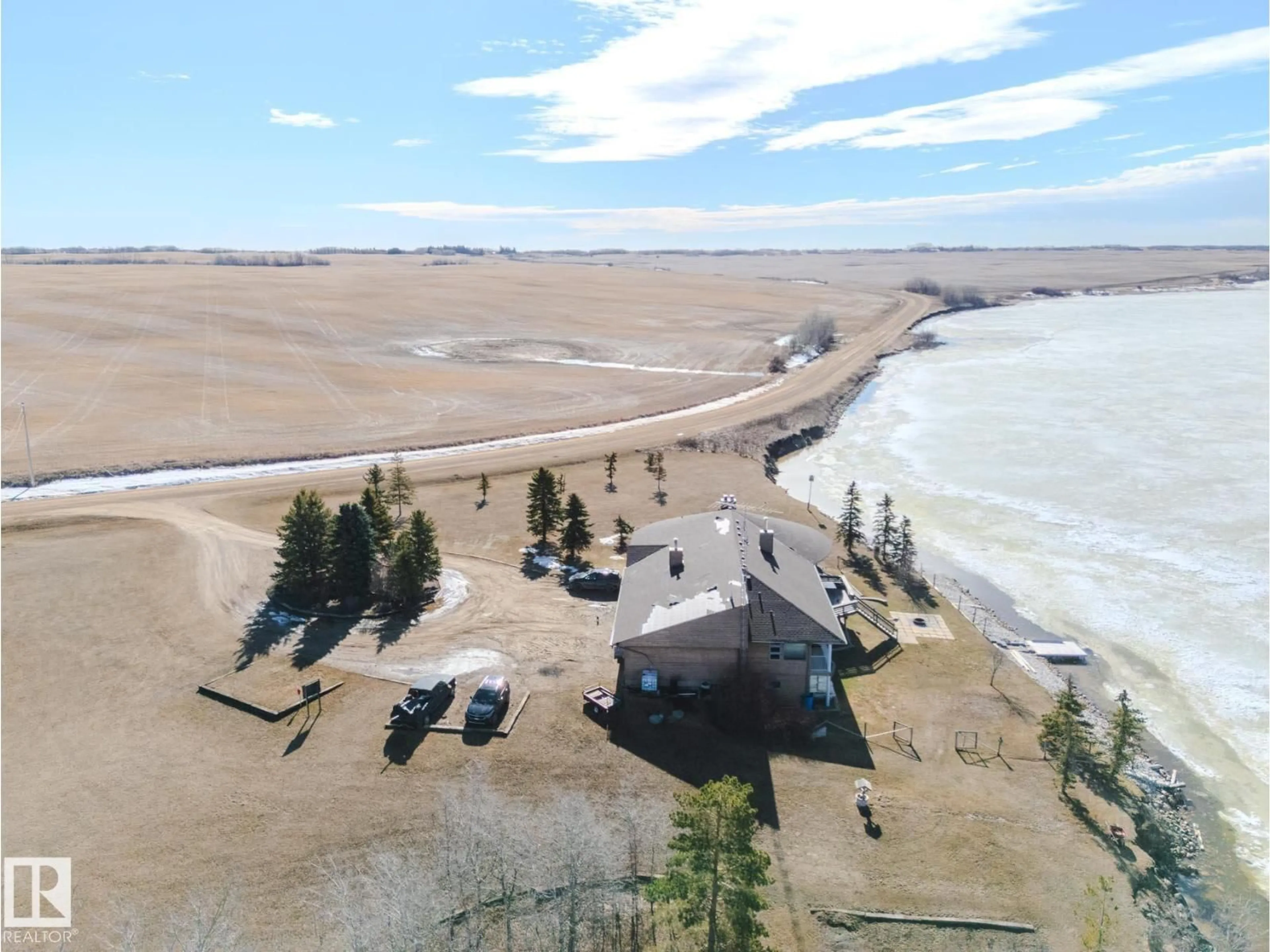 A pic from outside/outdoor area/front of a property/back of a property/a pic from drone, water/lake/river/ocean view for 48208 RANGE ROAD, Rural Beaver County Alberta T0B4N0