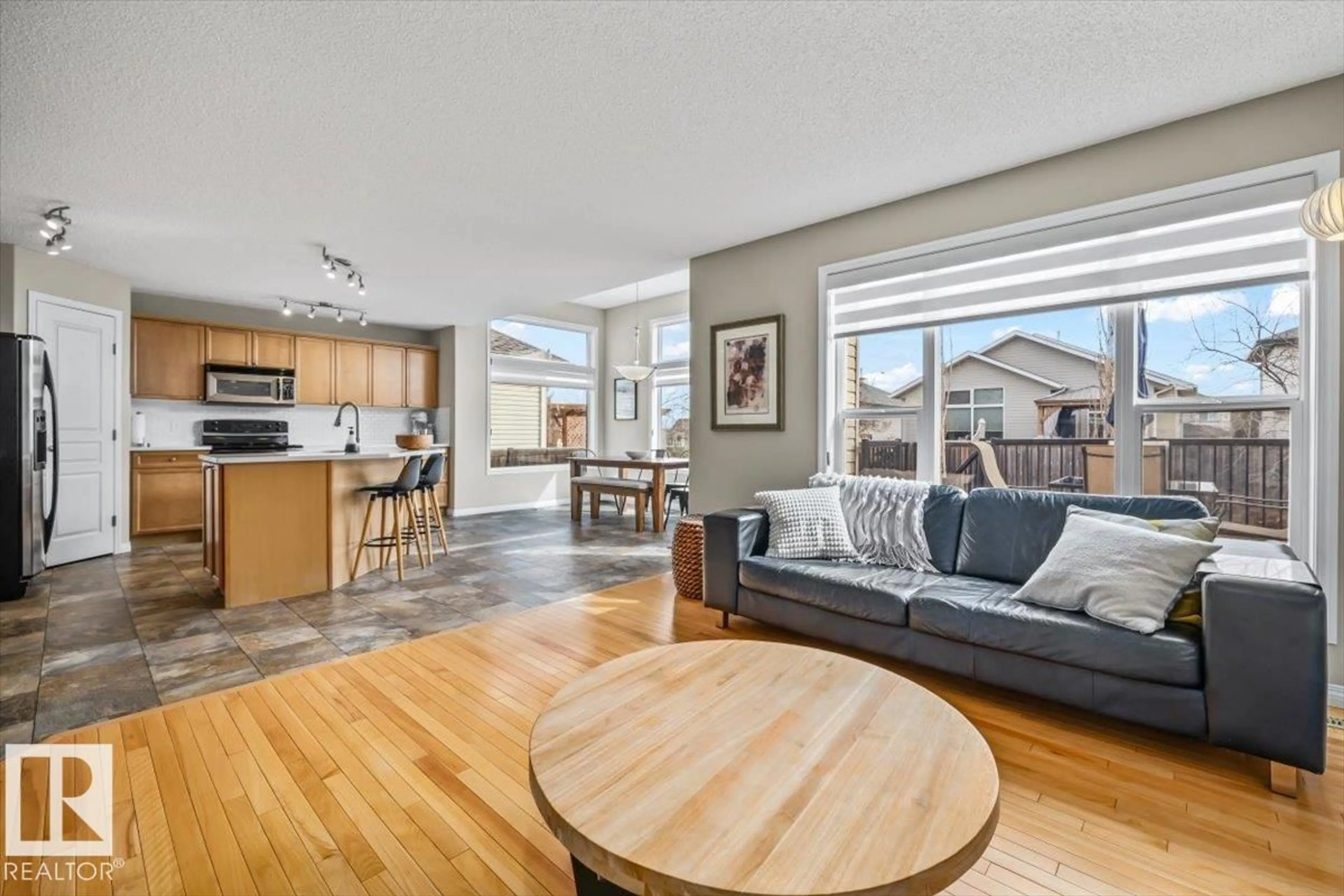 Open concept kitchen, wood/laminate floor for 5 CAVAN RD, Sherwood Park Alberta T8H2K7