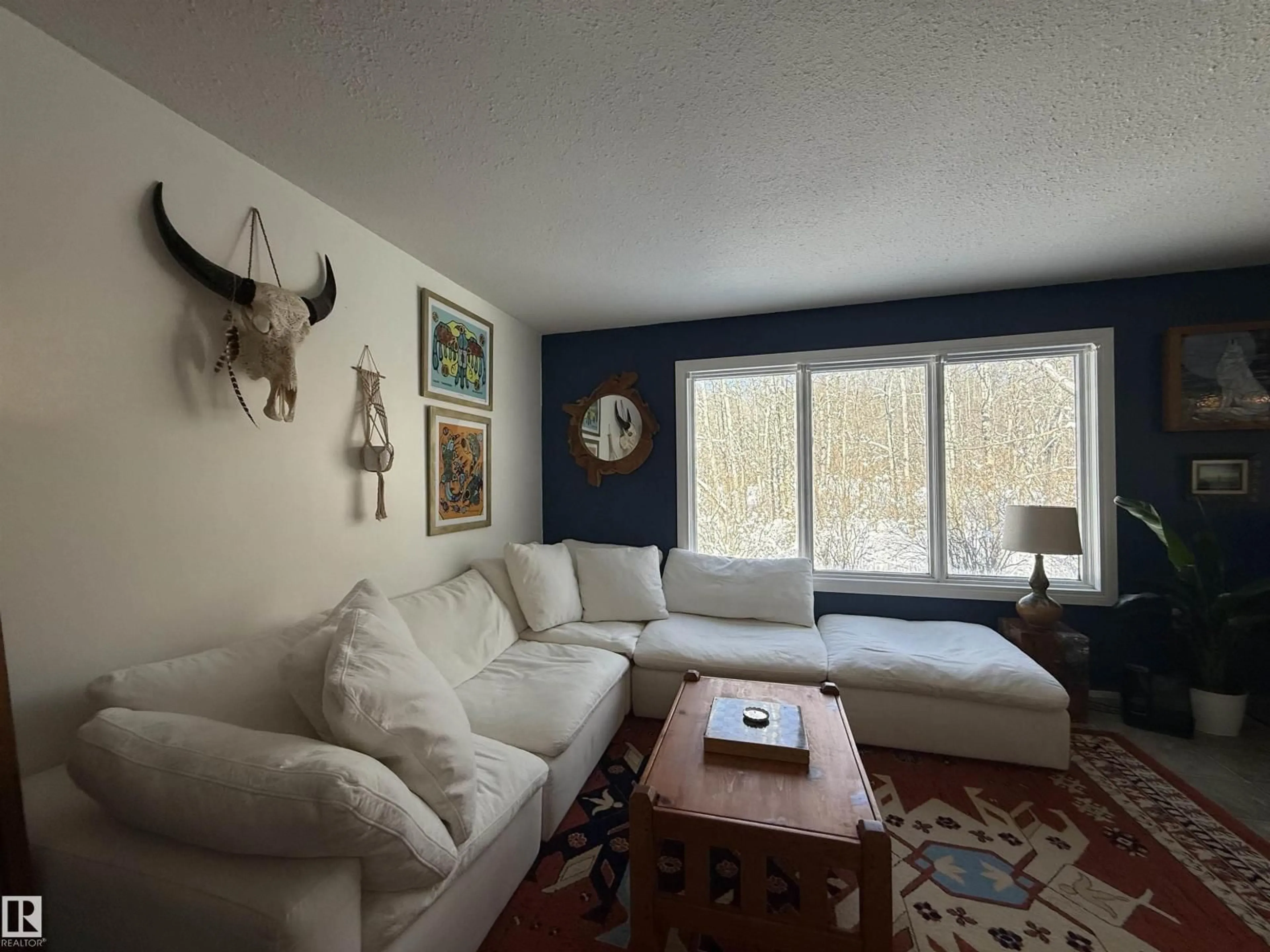 Living room with furniture, unknown for 64 TAWATINAW DR, Rural Athabasca County Alberta T9S2A2