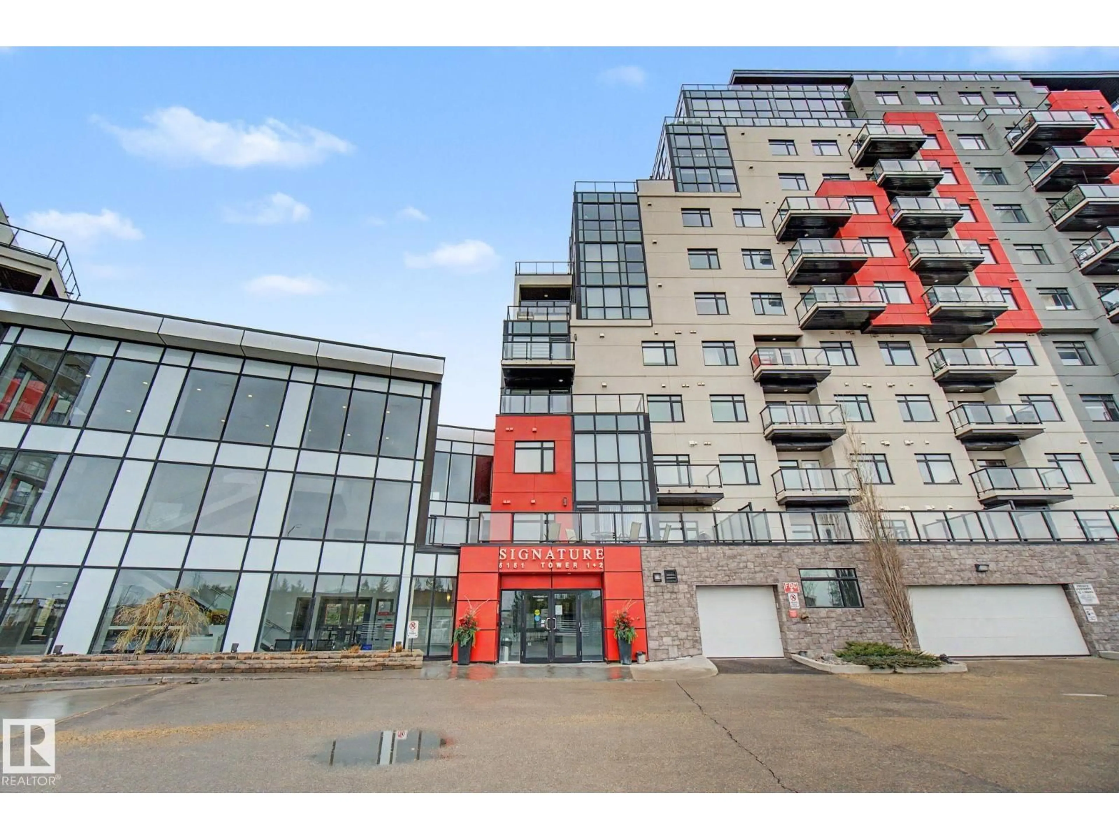 A pic from outside/outdoor area/front of a property/back of a property/a pic from drone, building for 5151 - 1225 WINDERMERE BV, Edmonton Alberta T6W2K4