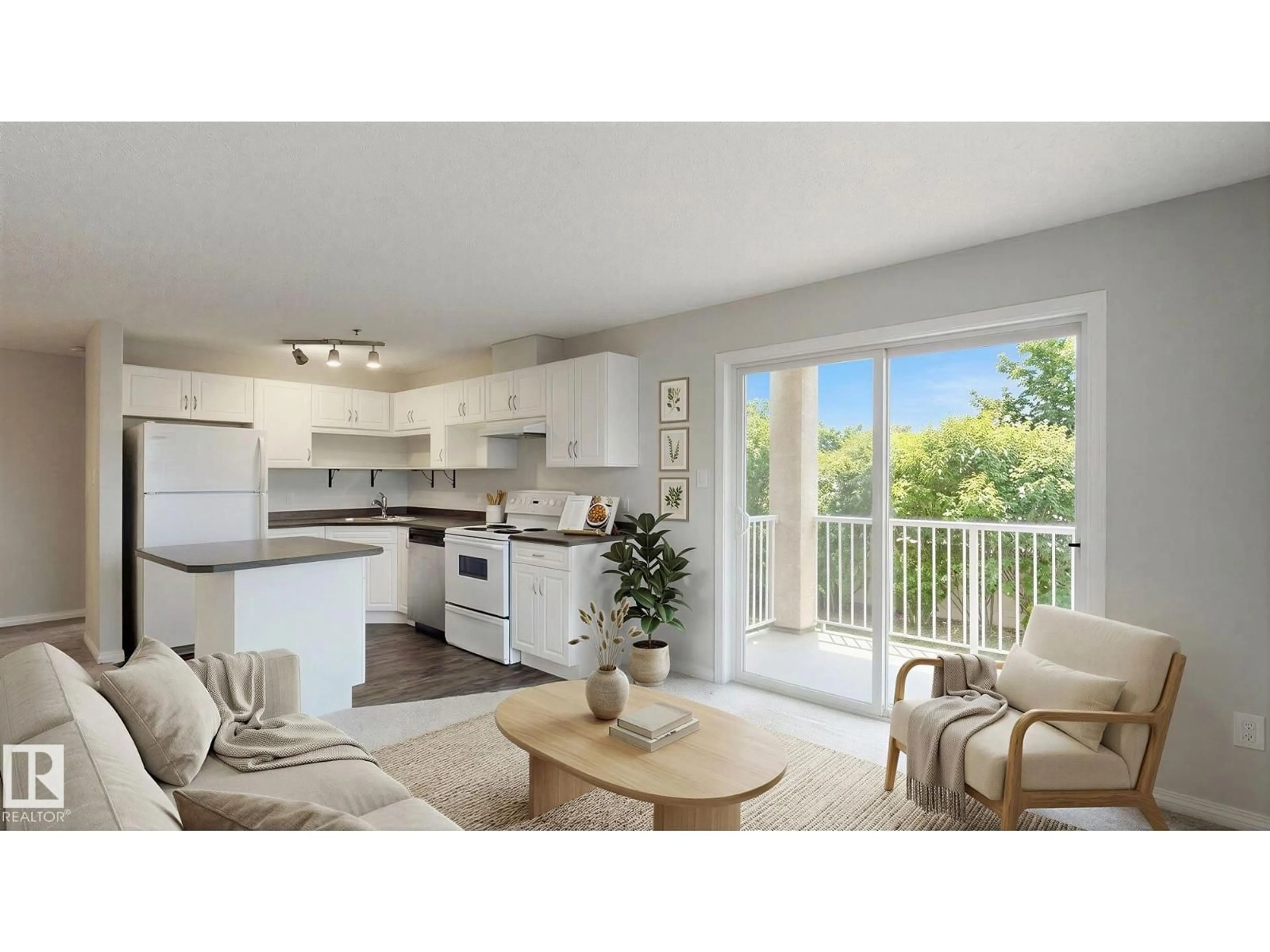 Open concept kitchen, unknown for #228 - 2305 35A AV, Edmonton Alberta T6T1Z2