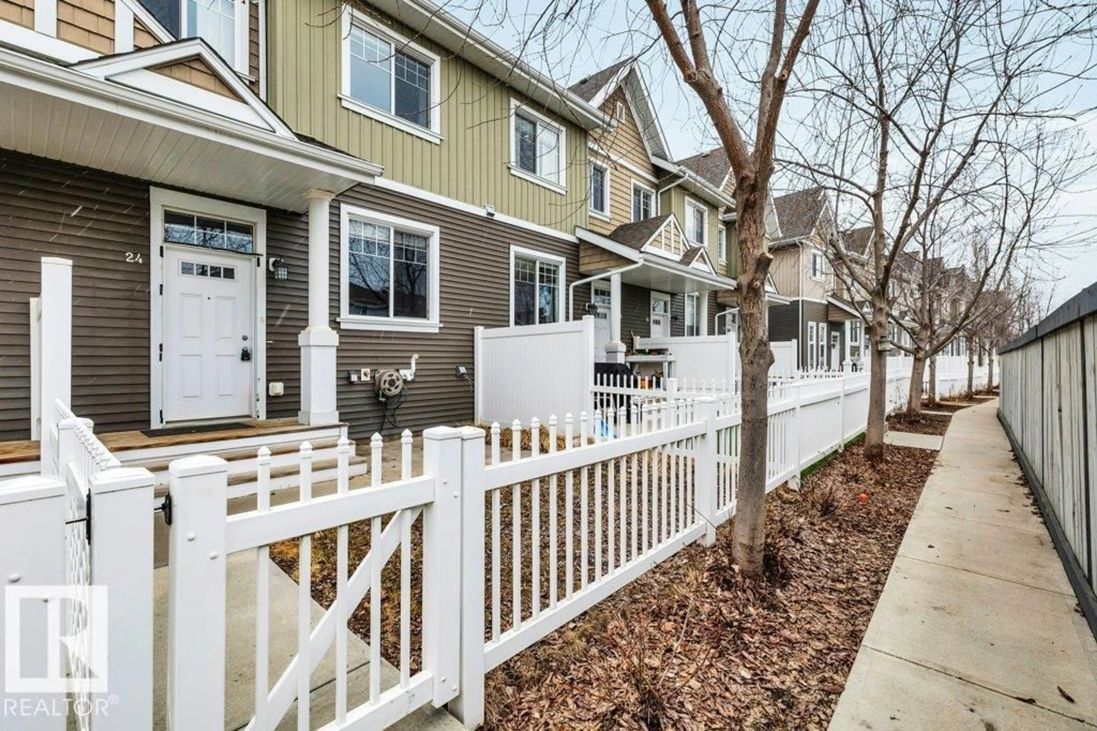 Home with vinyl exterior material, street for #24 - 4050 SAVARYN DR, Edmonton Alberta T6X1R8