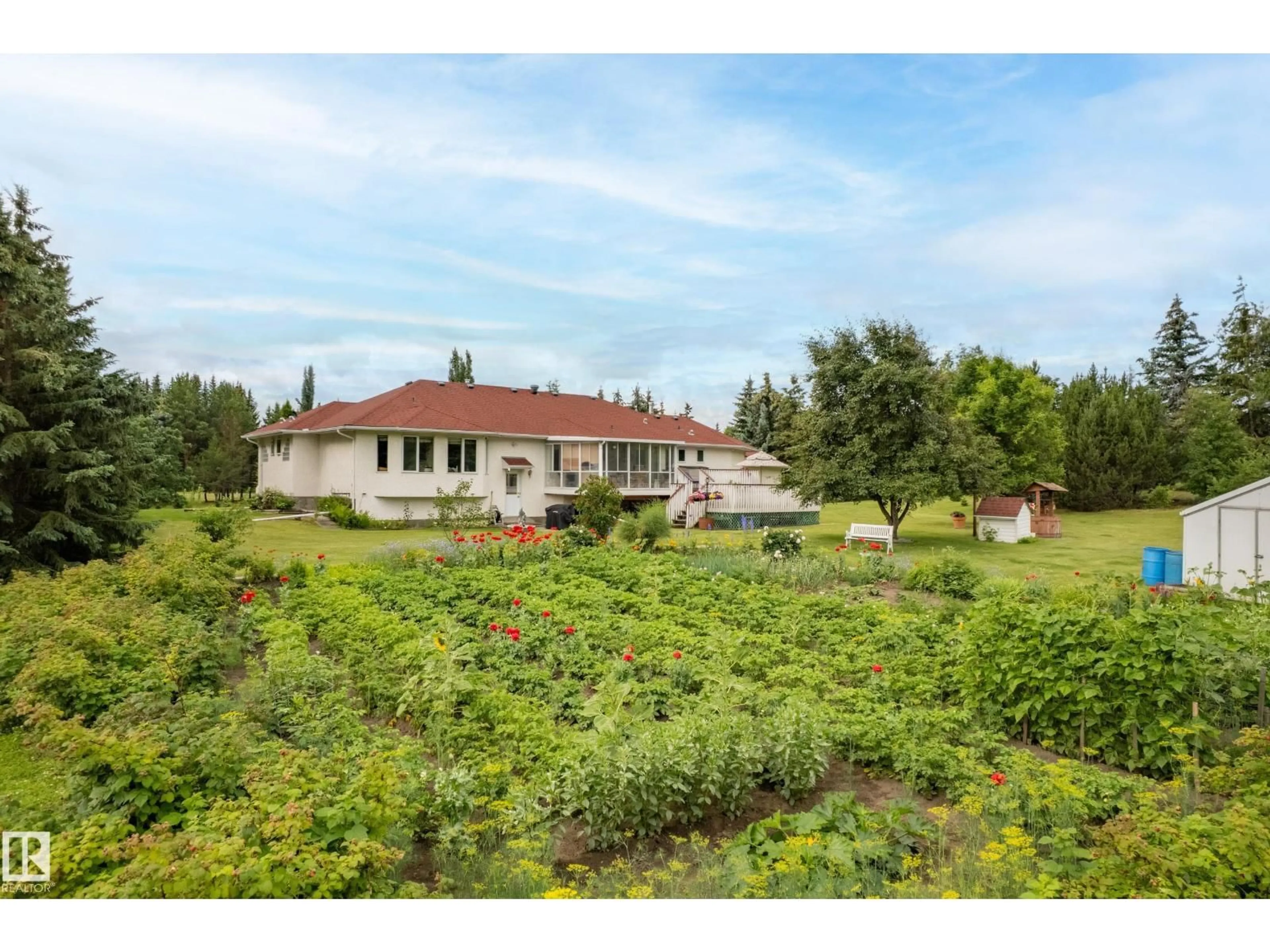 A pic from outside/outdoor area/front of a property/back of a property/a pic from drone, unknown for 39 RGE ROAD 262 RGE ROAD, Rural Parkland County Alberta T7Y1C2