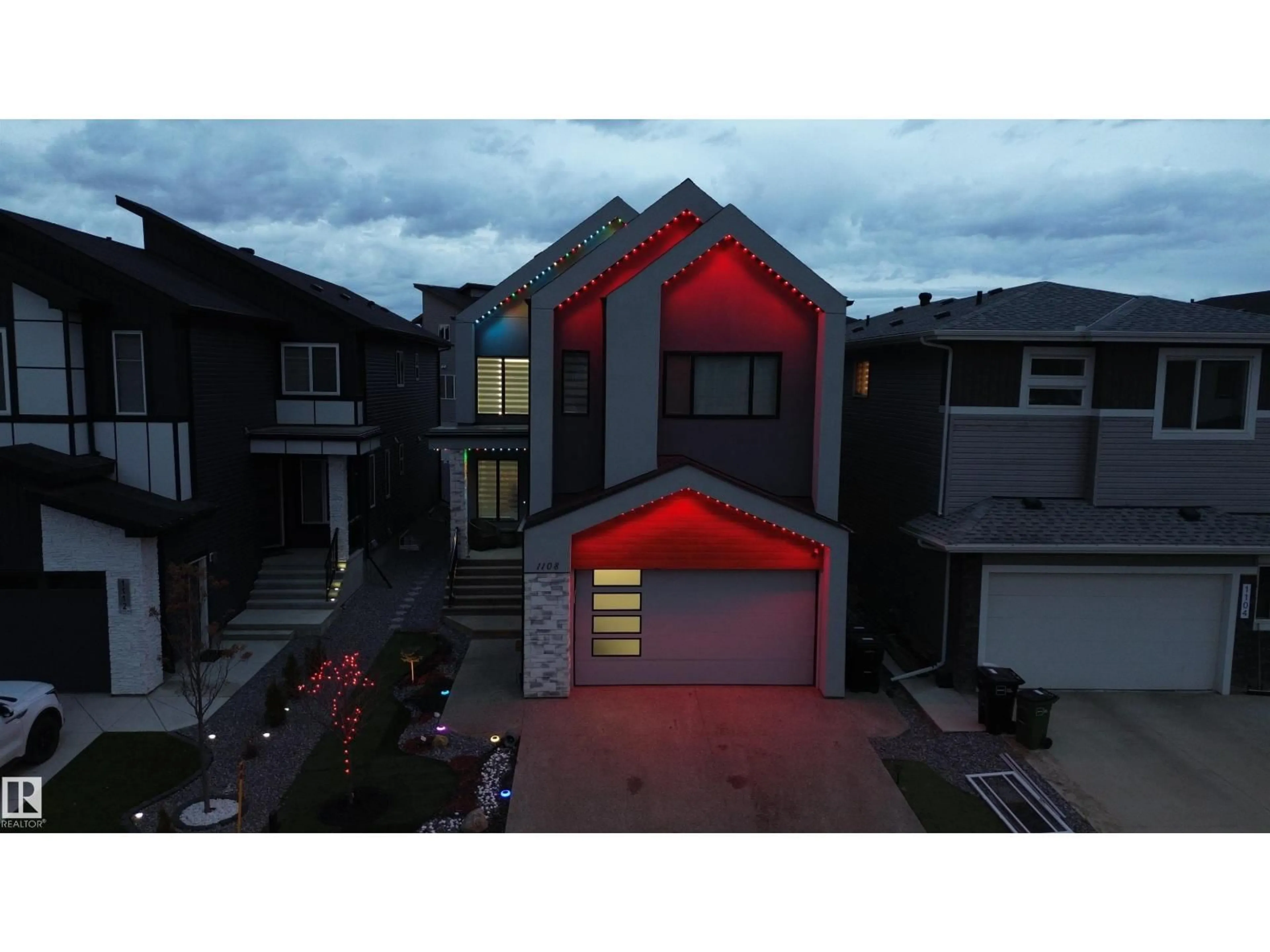 A pic from outside/outdoor area/front of a property/back of a property/a pic from drone, street for 1108 150 AV, Edmonton Alberta T5Y4C1