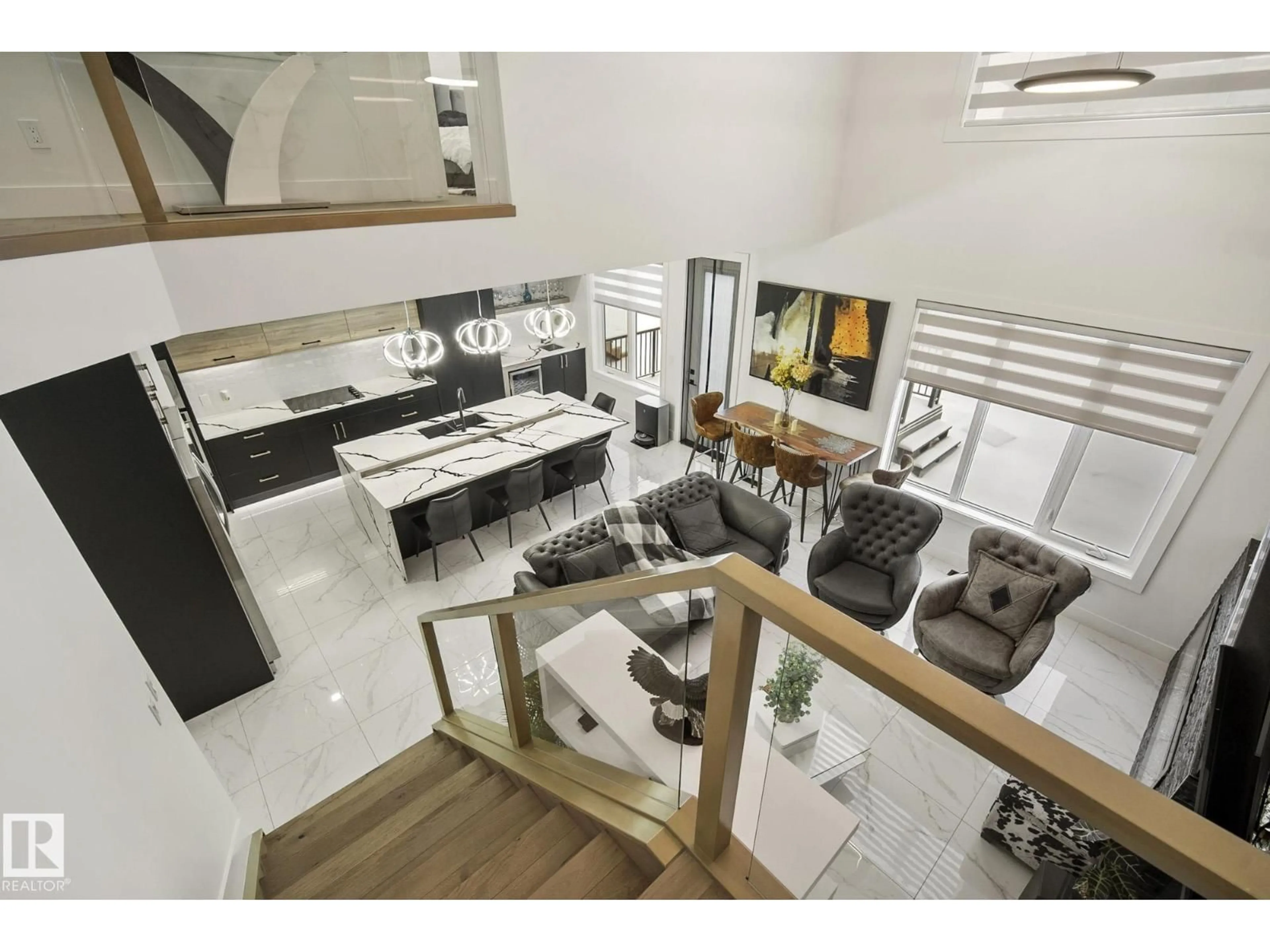 Open concept kitchen, ceramic/tile floor for 1108 150 AV, Edmonton Alberta T5Y4C1