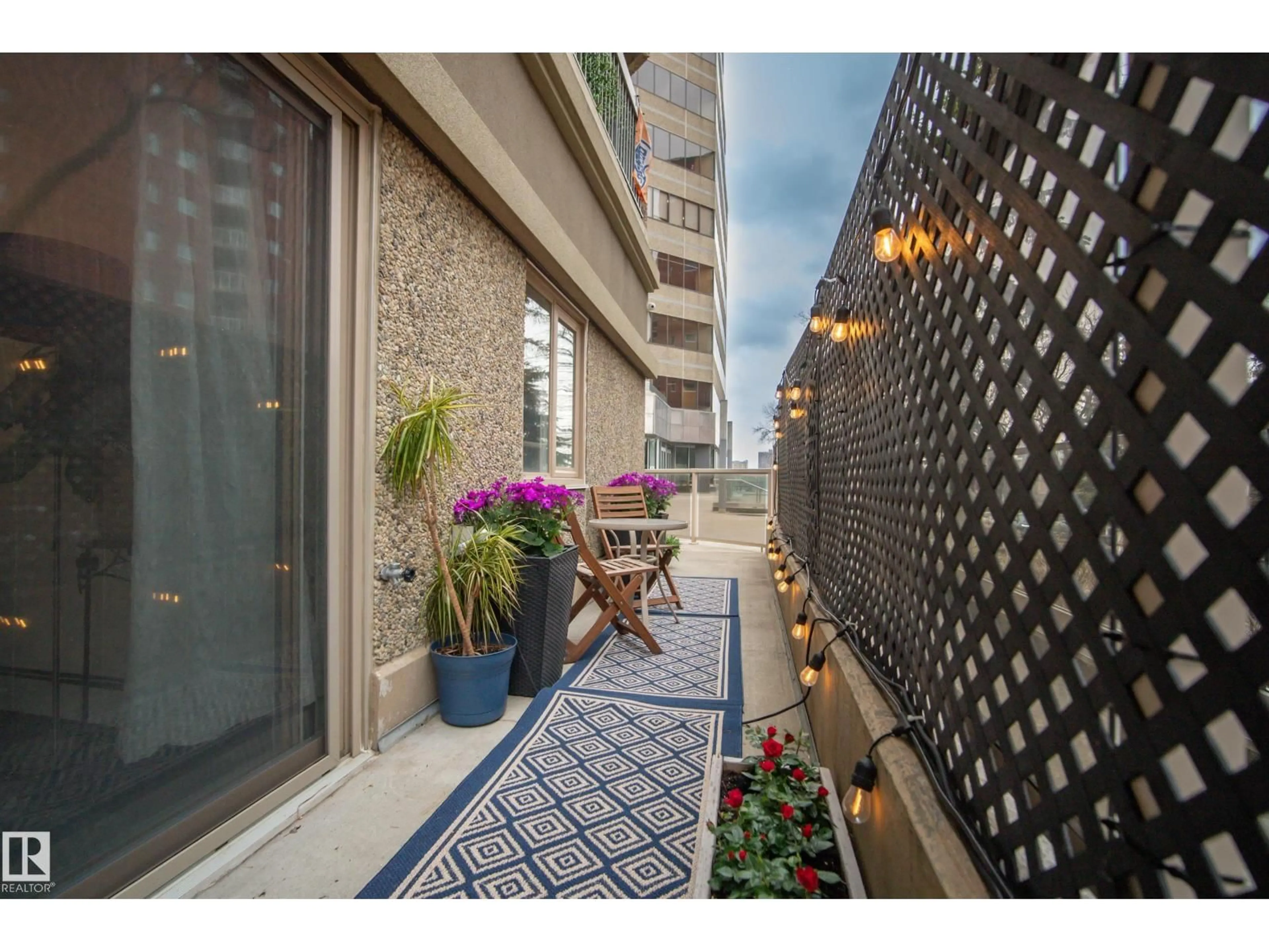 Patio, street for #103 - 9715 110 ST, Edmonton Alberta T5K2M1