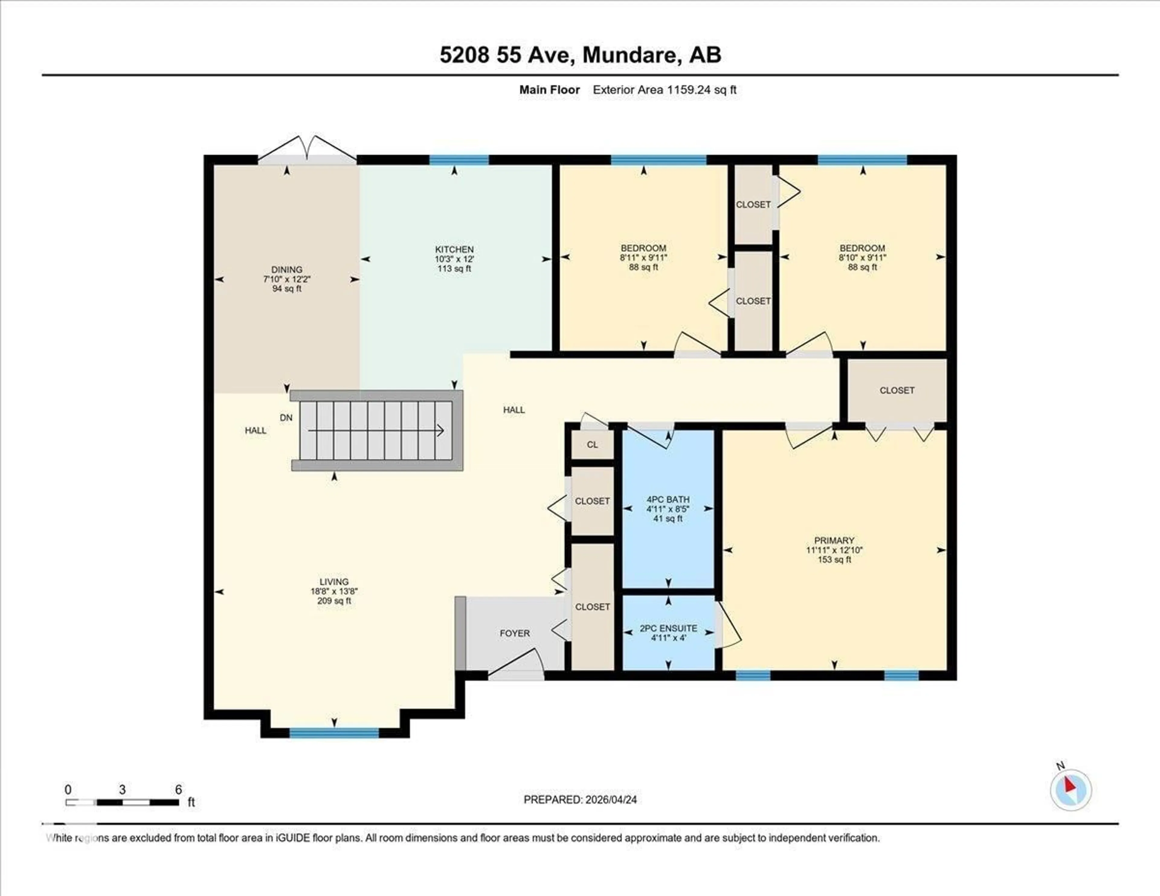 Floor plan for 5208 55 AV, Mundare Alberta T0B3H0