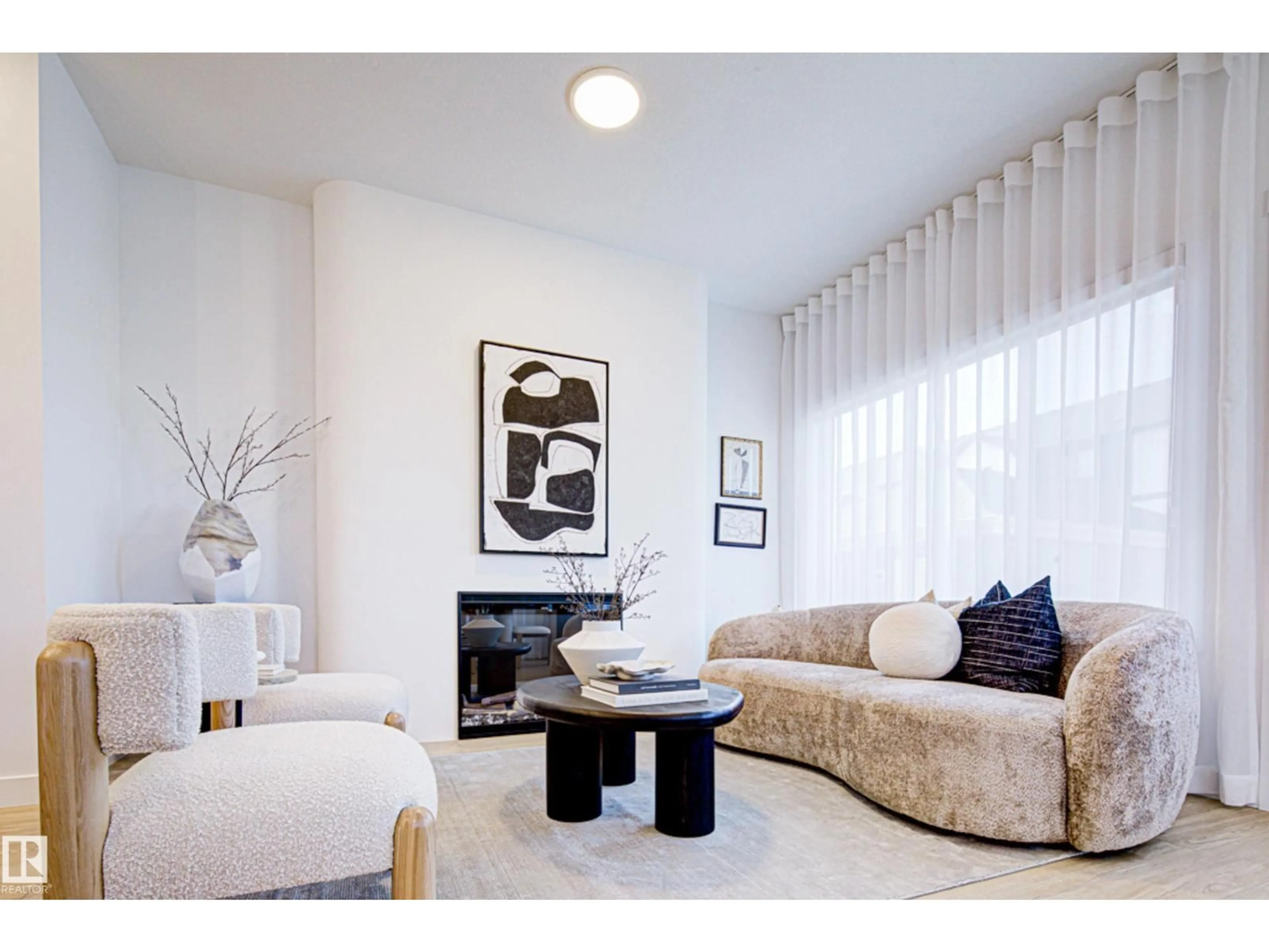 Living room with furniture, unknown for NW - 1613 210A ST, Edmonton Alberta T6M3E1