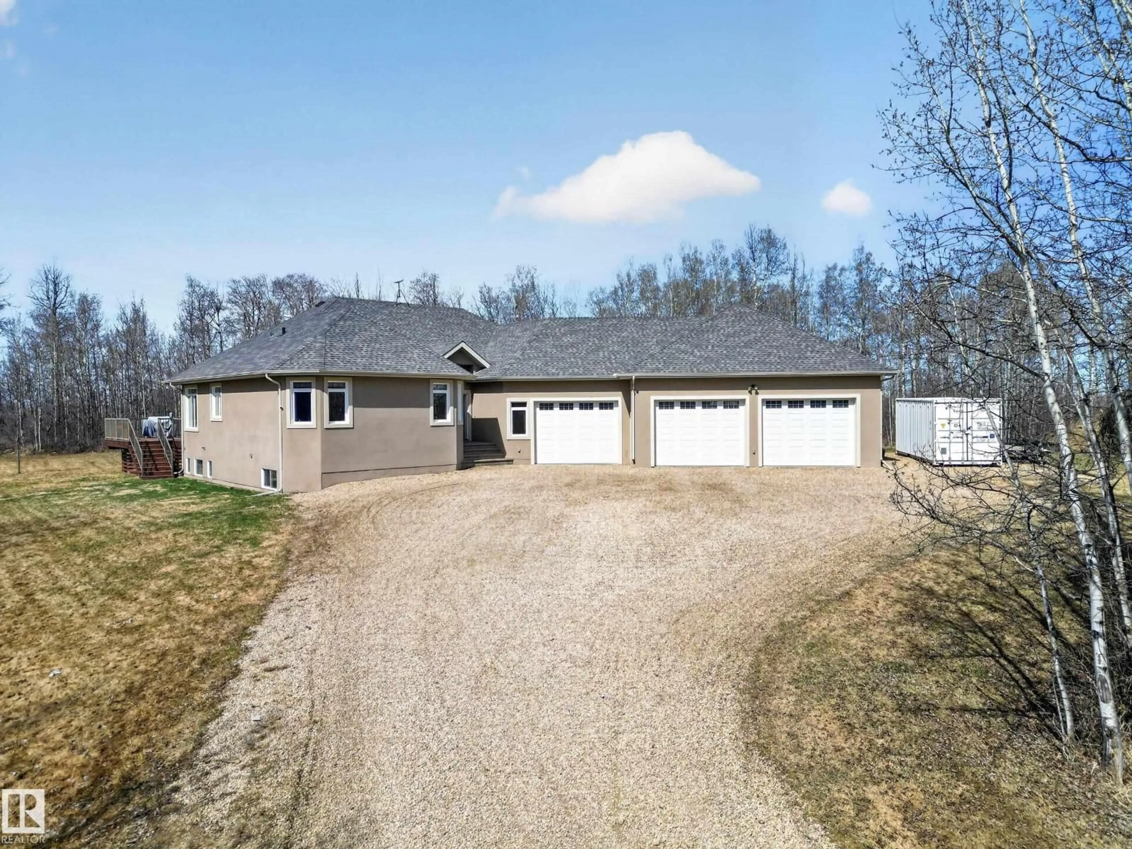 A pic from outside/outdoor area/front of a property/back of a property/a pic from drone, street for 49226 RG RD 273, Rural Leduc County Alberta T0C0V0