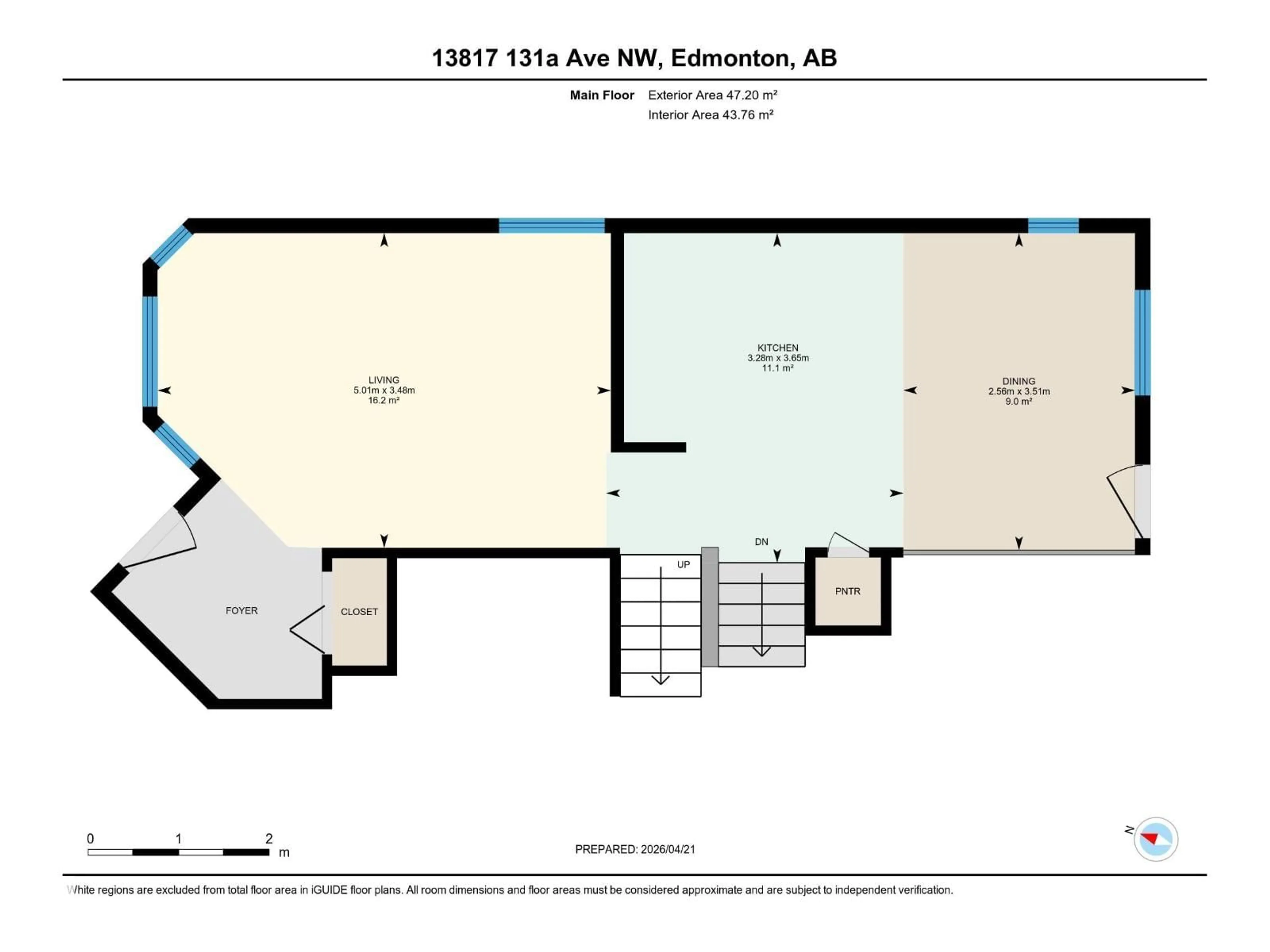 Floor plan for 13817 131A AV, Edmonton Alberta T5L5A7