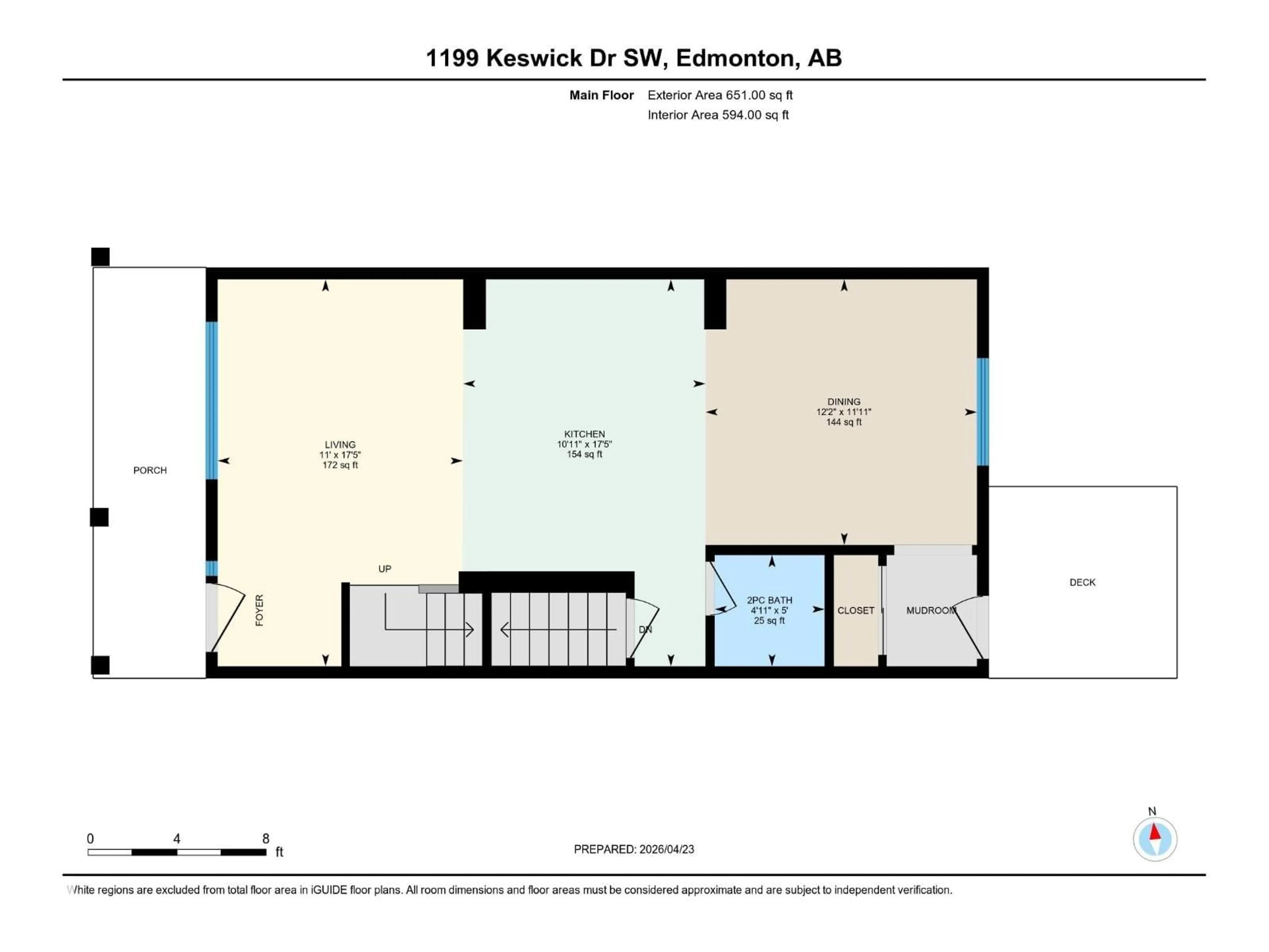 Floor plan for 1199 KESWICK DR, Edmonton Alberta T6W4J5