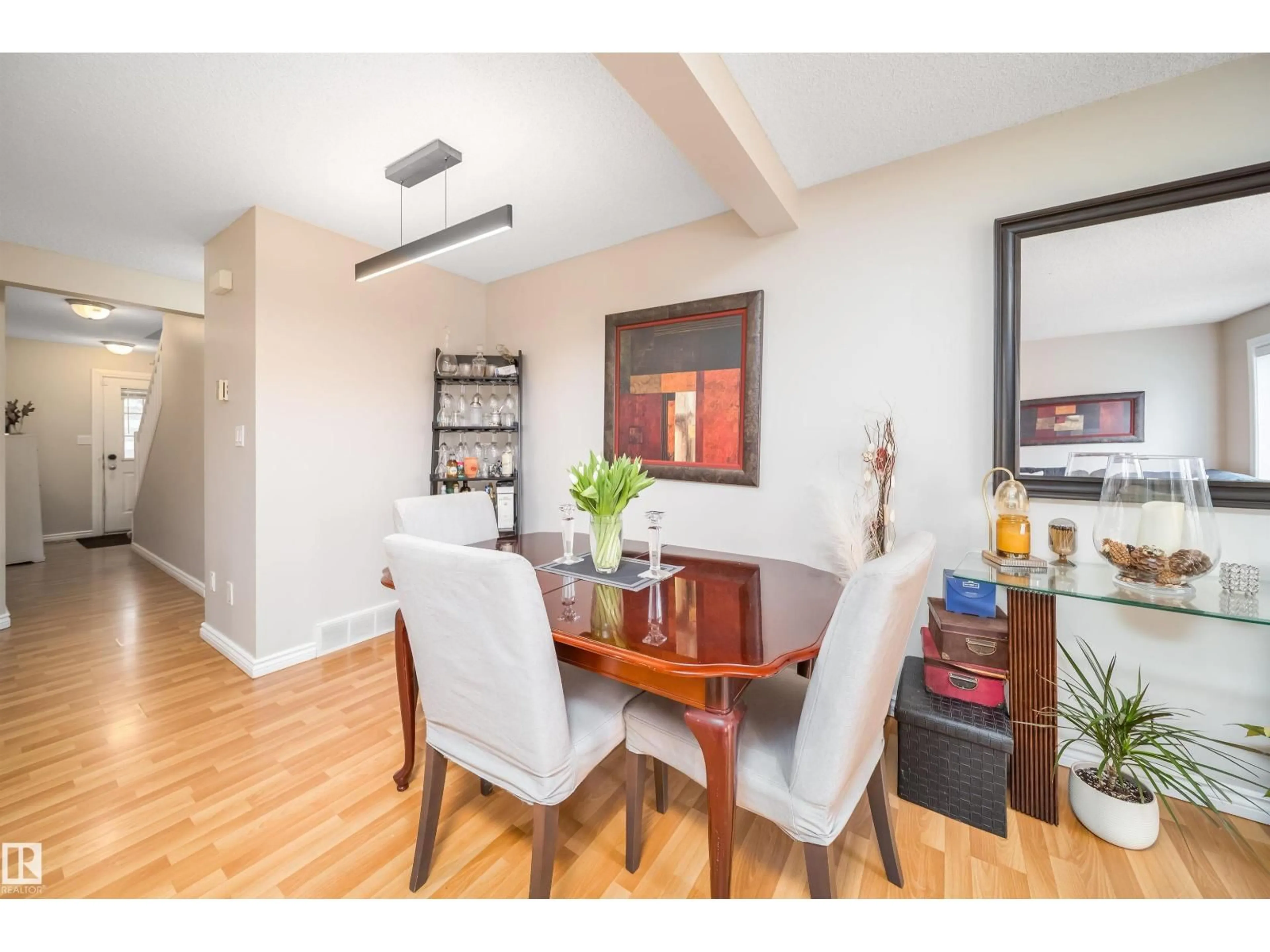 Dining room, wood/laminate floor for 14603 - 50 MILLER BV, Edmonton Alberta T5Y3B6