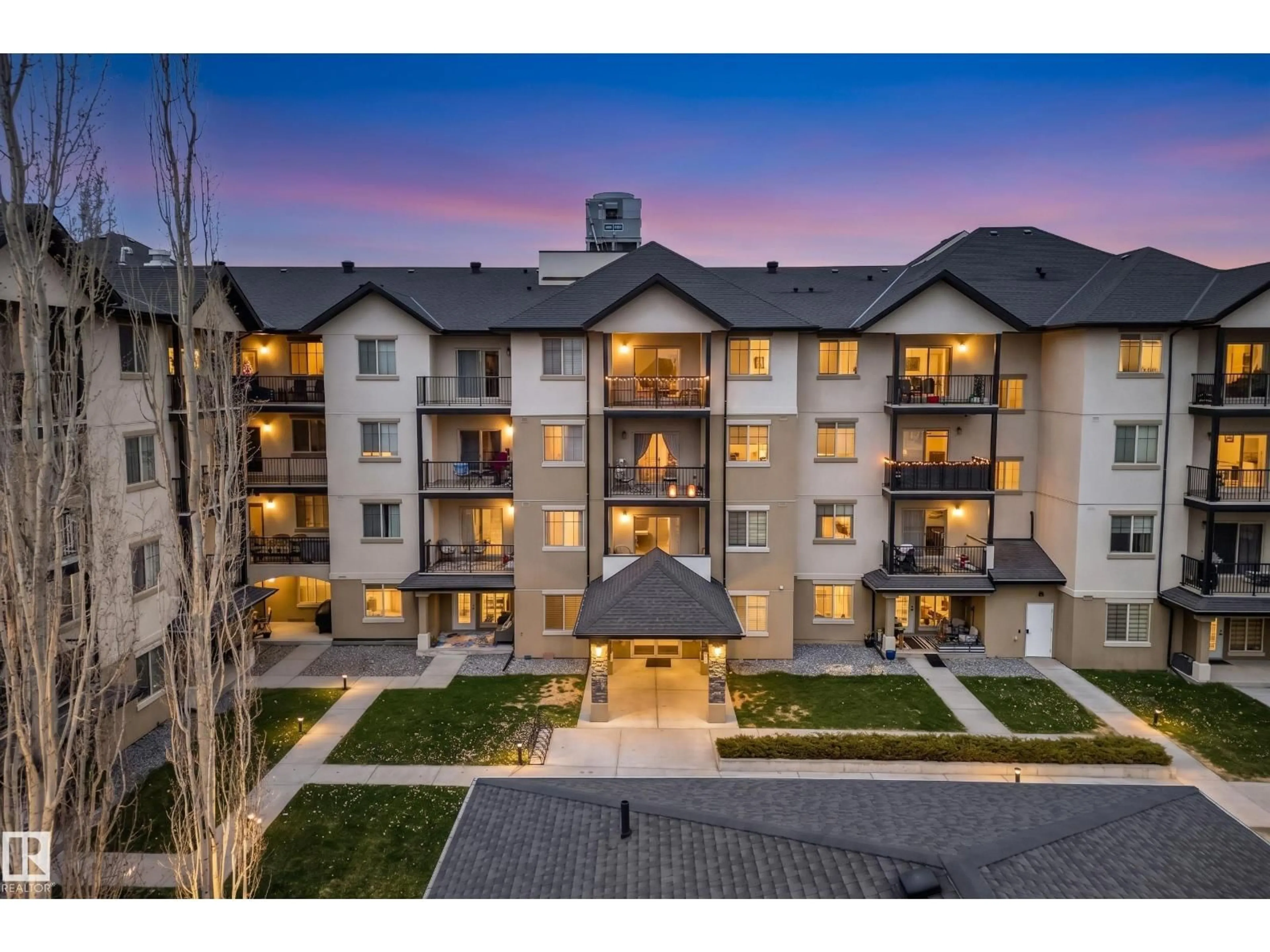 A pic from outside/outdoor area/front of a property/back of a property/a pic from drone, building for #413 - 10530 56 AV, Edmonton Alberta T6H0X7