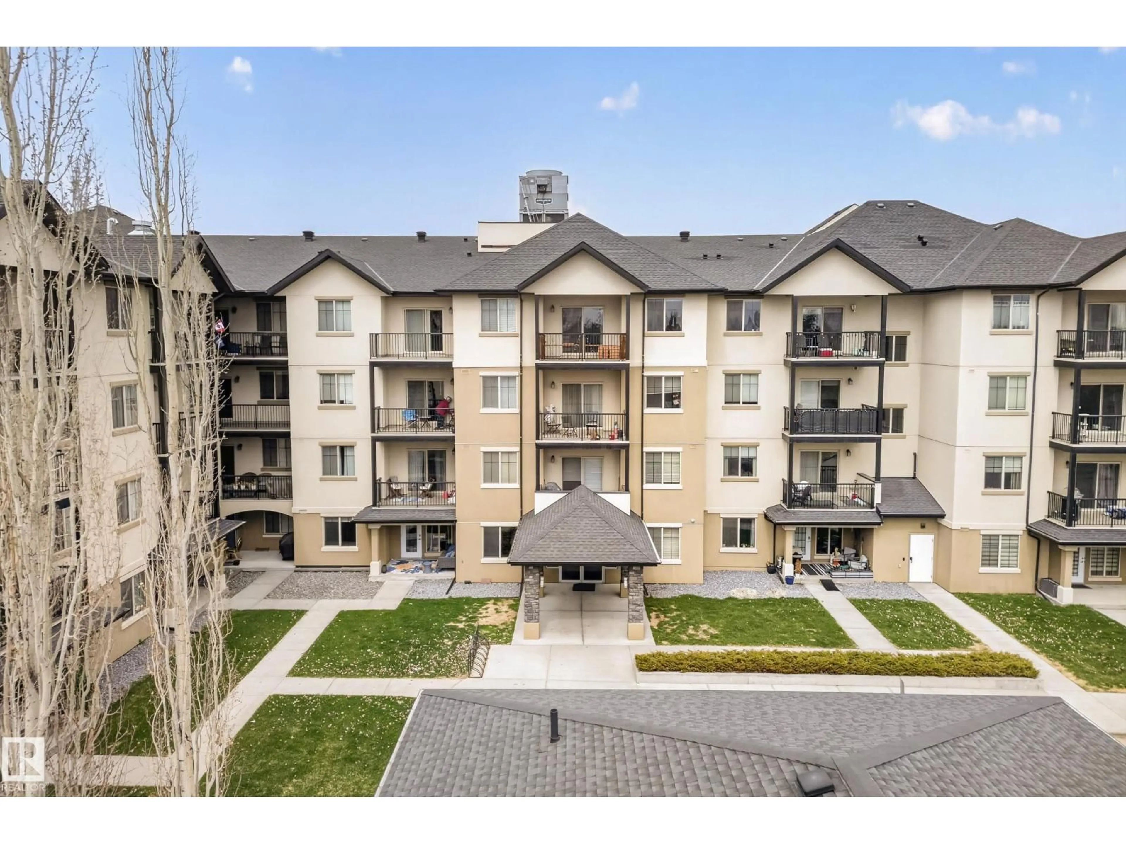 A pic from outside/outdoor area/front of a property/back of a property/a pic from drone, unknown for #413 - 10530 56 AV, Edmonton Alberta T6H0X7