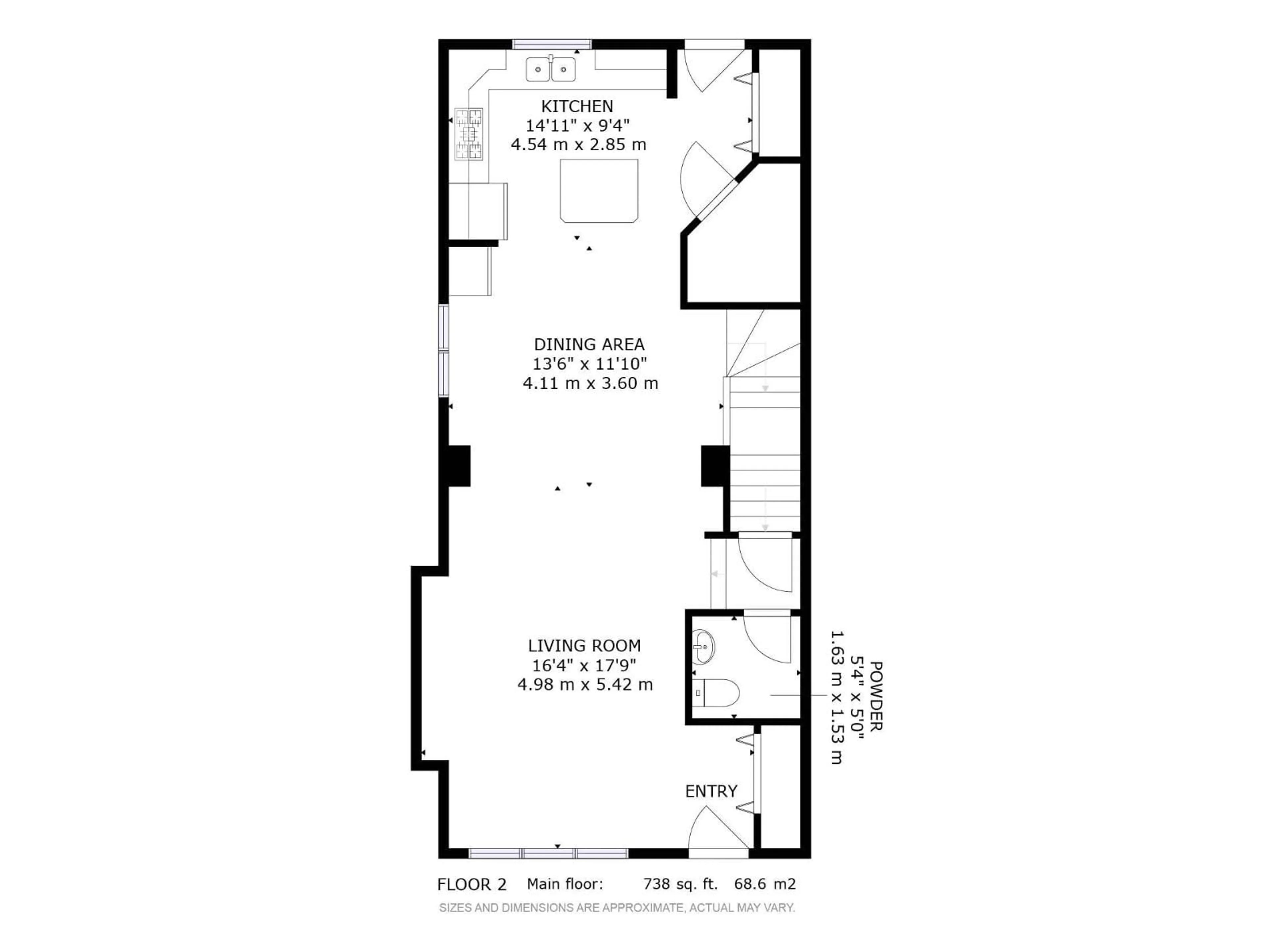 Floor plan for NW - 11844 125 ST, Edmonton Alberta T5L0R9
