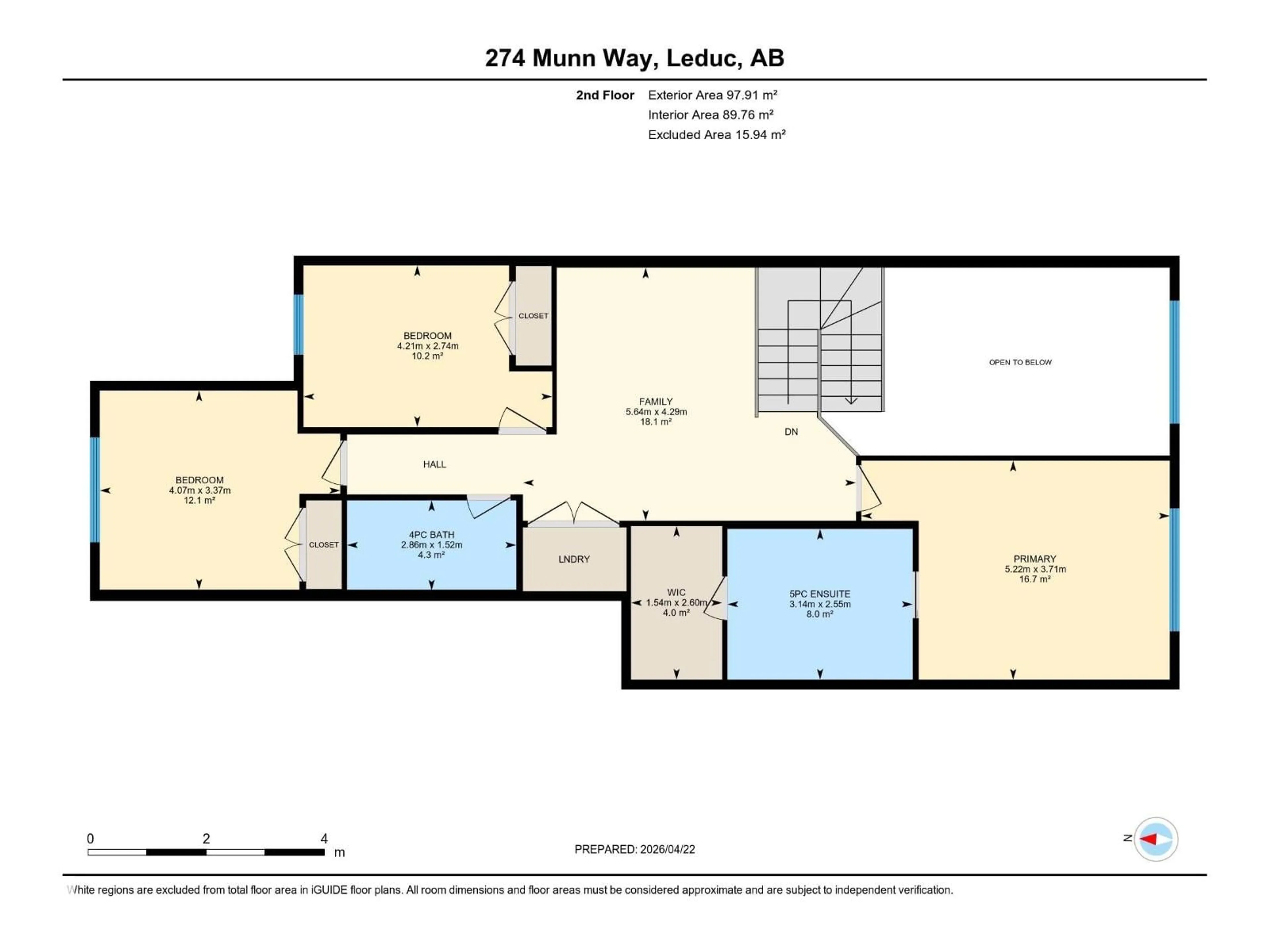 Floor plan for 274 MUNN WY, Leduc Alberta T9E1V1