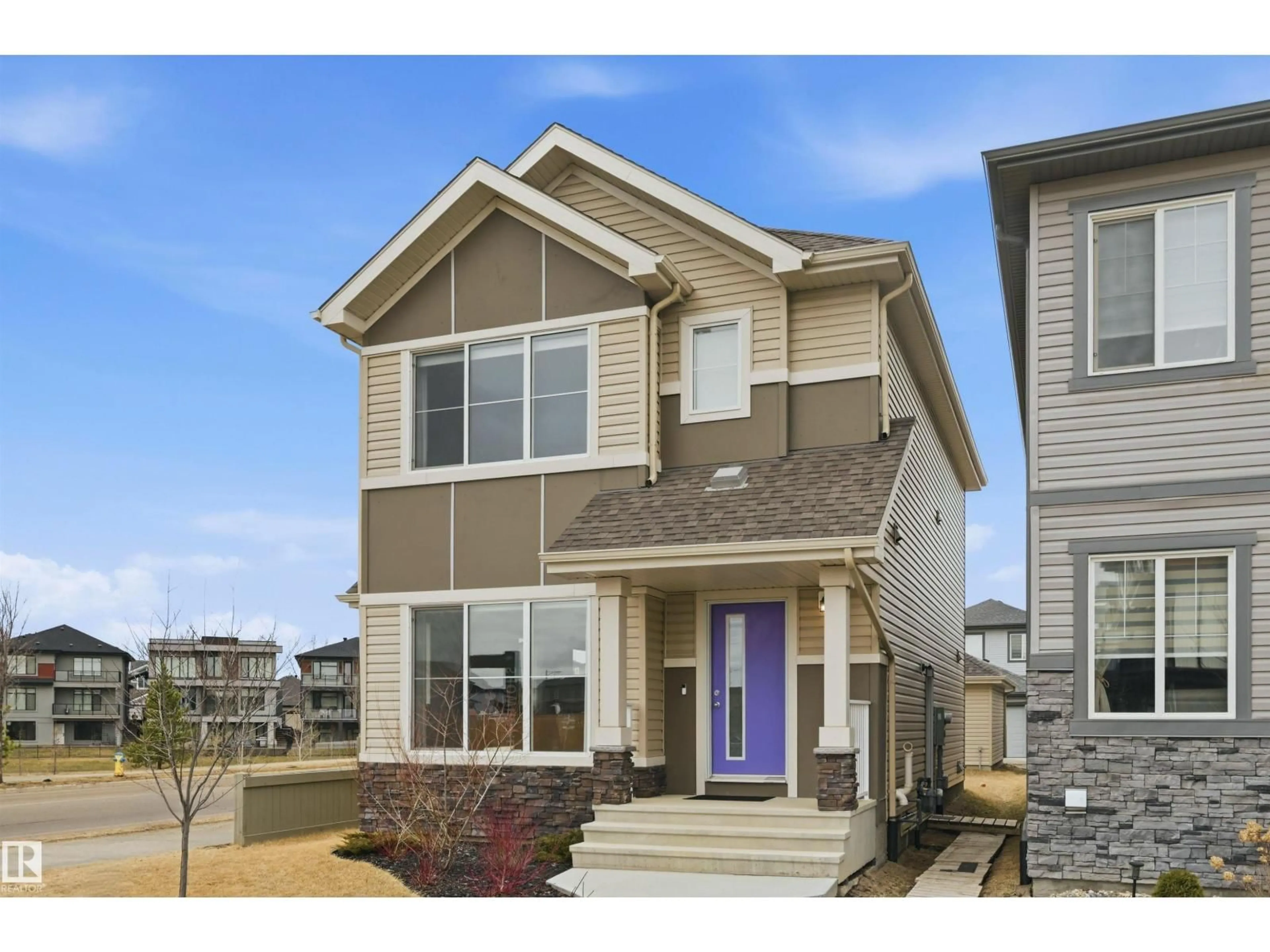 Home with vinyl exterior material, street for 9496 COLAK LN, Edmonton Alberta T6W3Y8