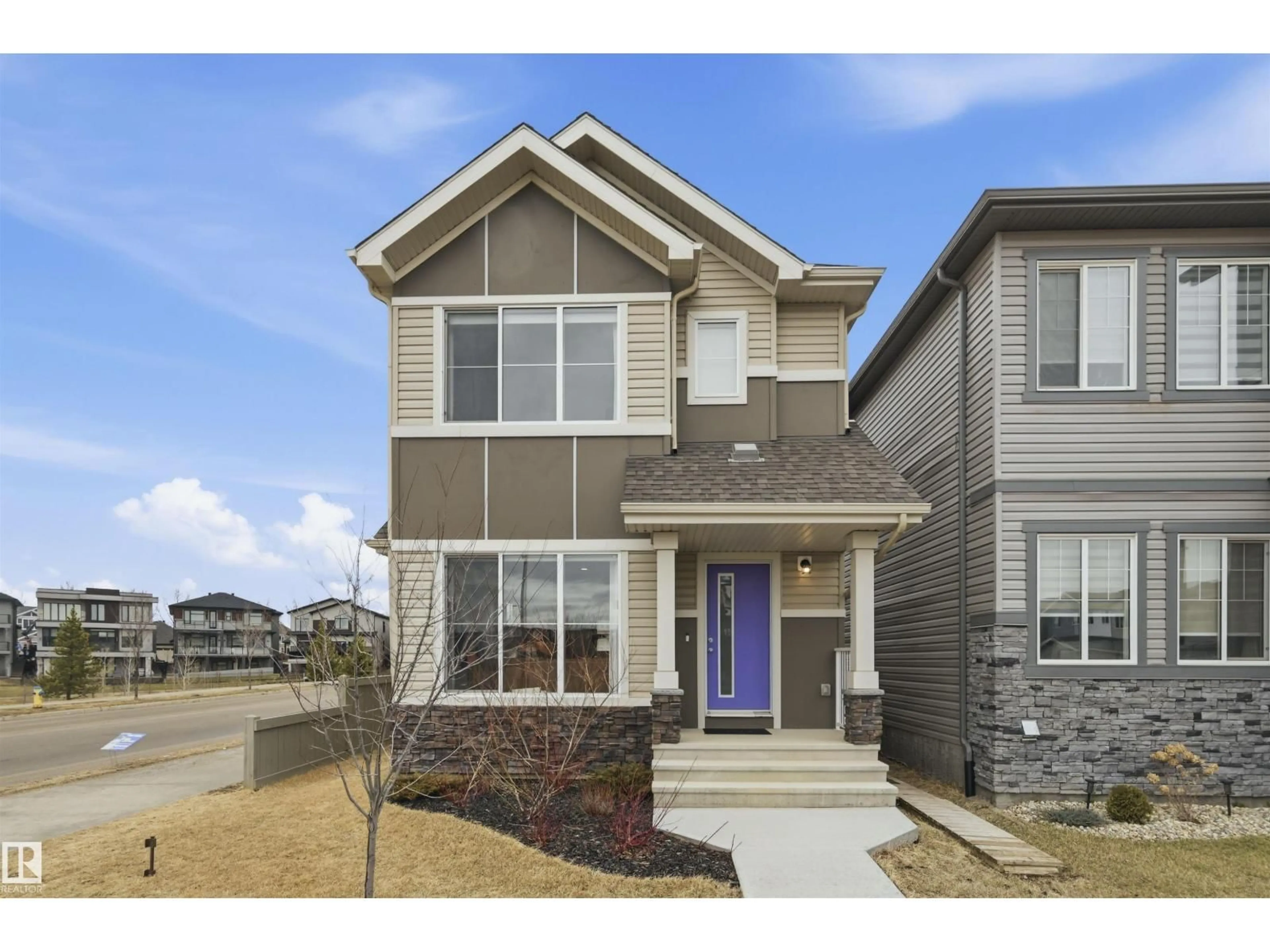Home with vinyl exterior material, street for 9496 COLAK LN, Edmonton Alberta T6W3Y8