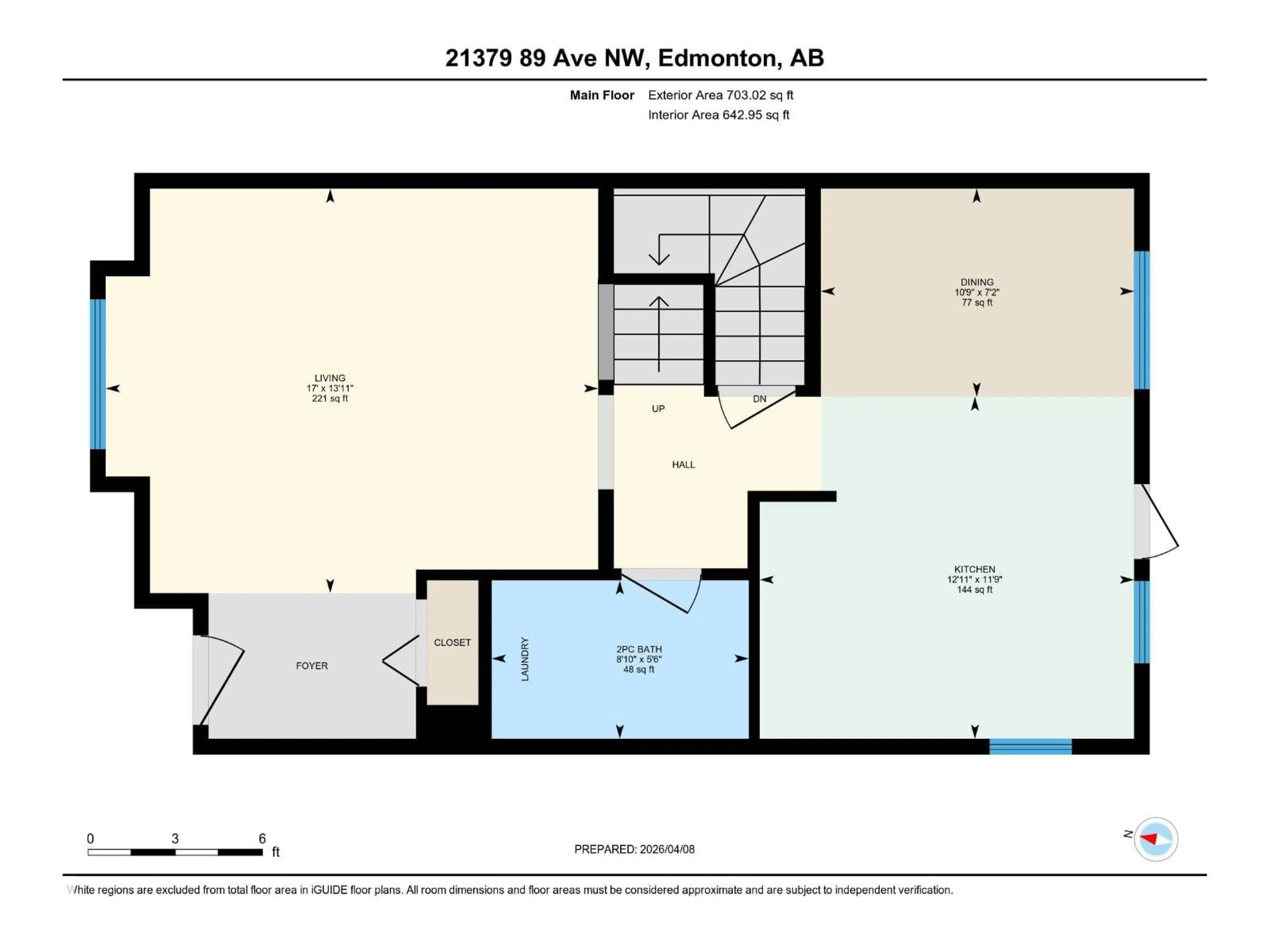Floor plan for NW - 21379 89 AV, Edmonton Alberta T5T6V3
